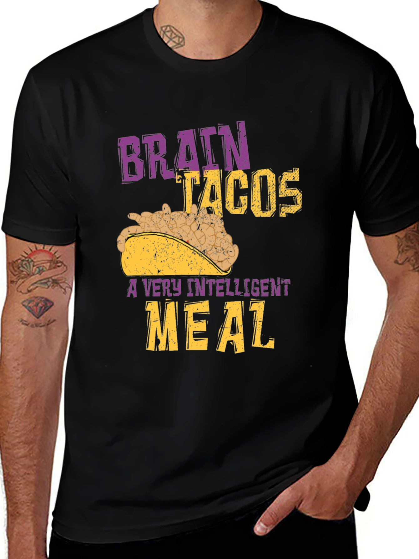 Variant 9 of Brain Tacos T-Shirt - Intelligent Meal