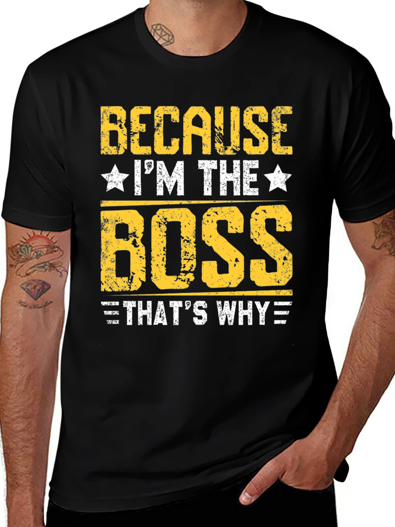Variant 11 of I'm The Boss T-Shirt - Funny Novelty Tee