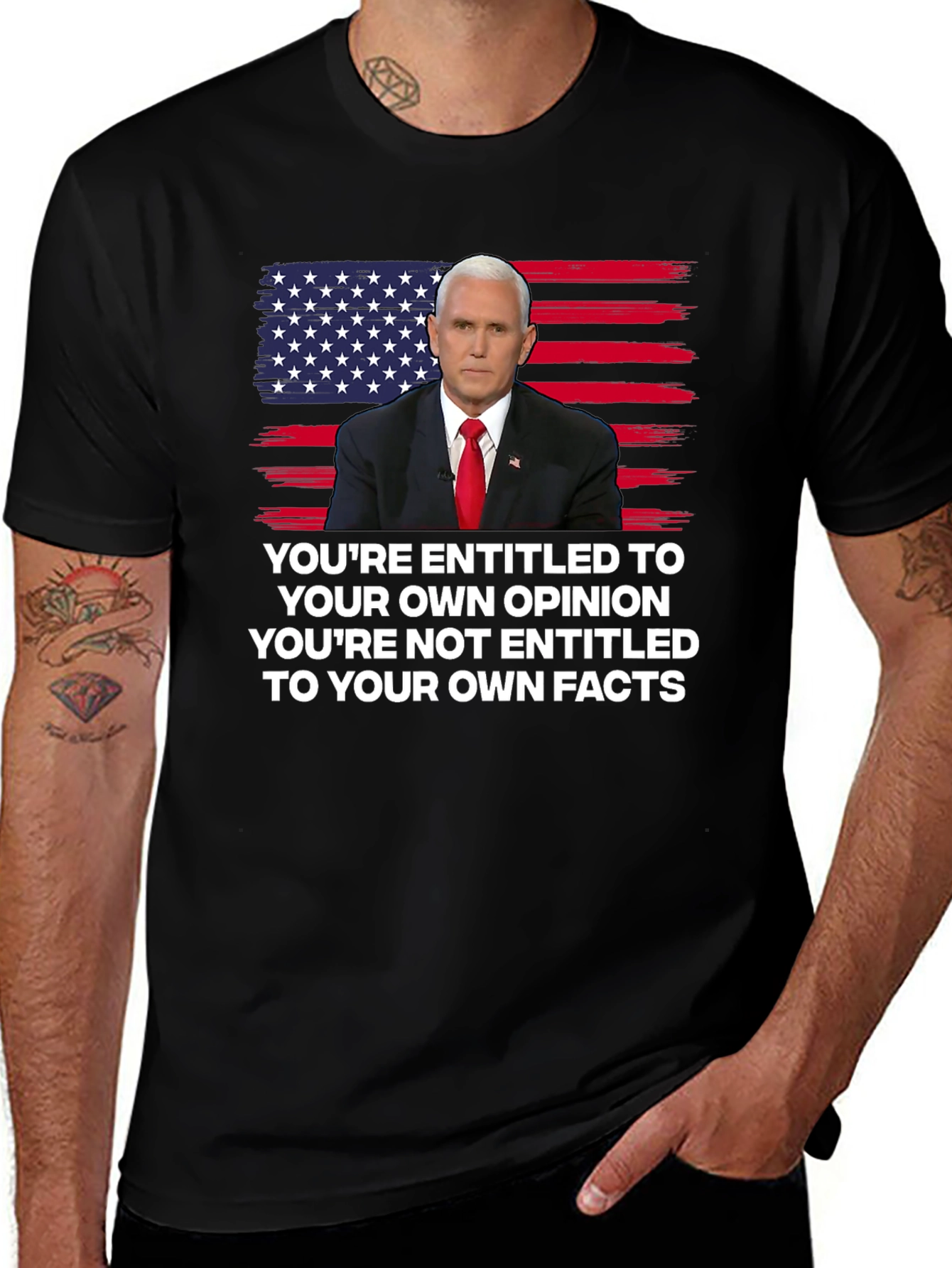 Mike Pence American Flag T-Shirt