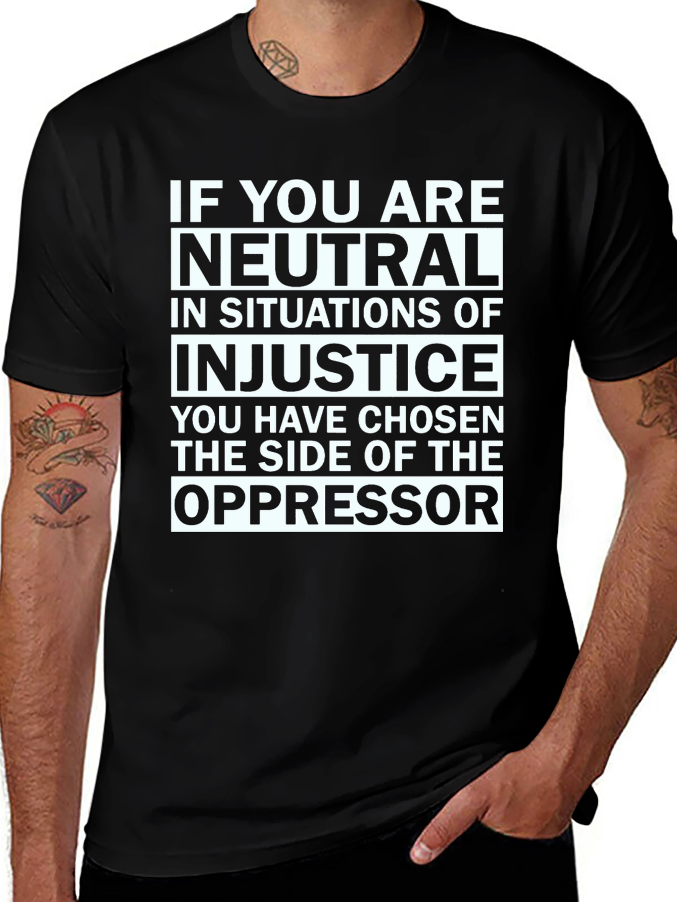 Variant 19 of Neutrality T-Shirt: Stand Against Injustice