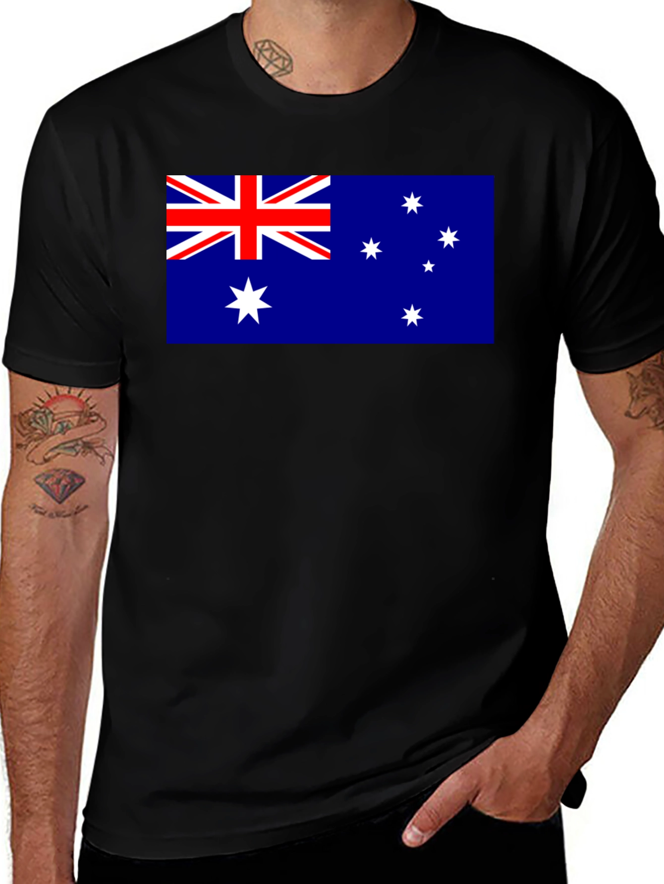 Australia Flag T-Shirt - Black