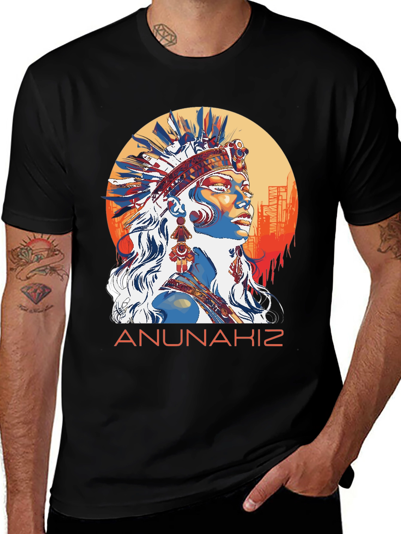 Variant 19 of Anunnakiz Native American T-Shirt