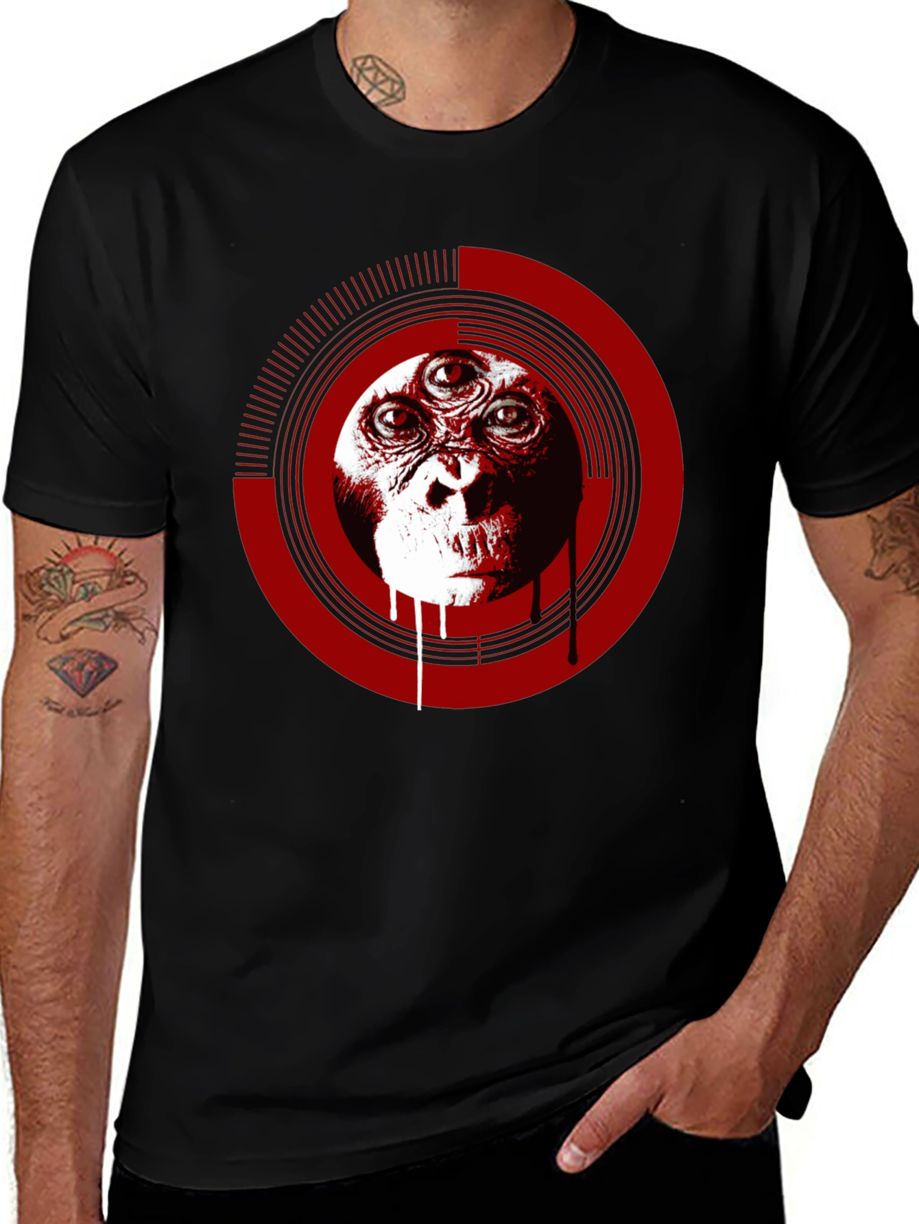 Variant 7 of Third Eye Monkey Graphic T-Shirt