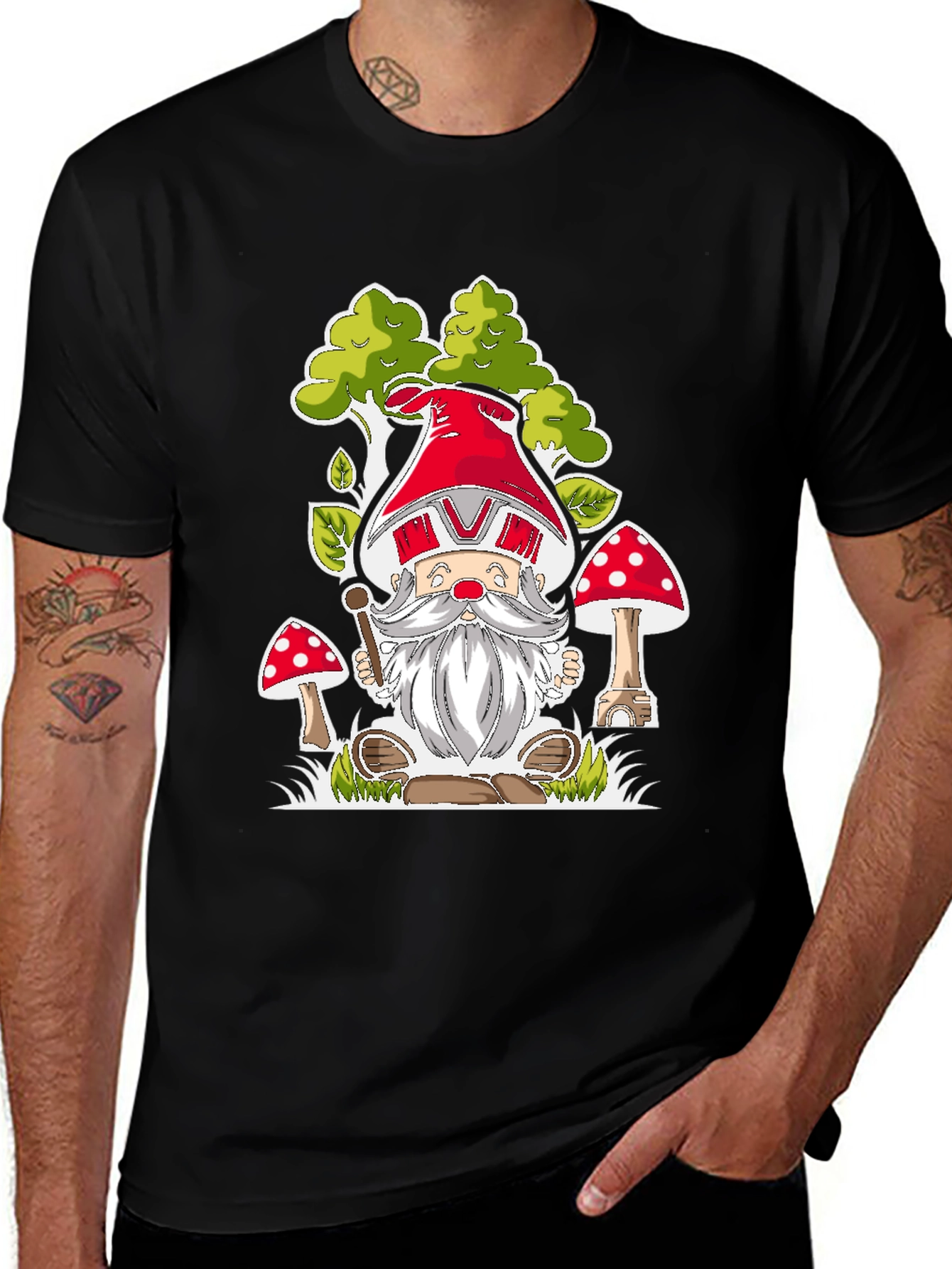 Variant 5 of Gnome in the Woods Graphic Tee