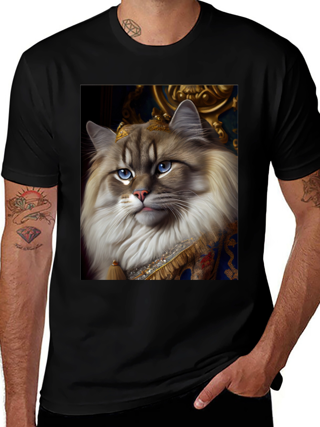 Variant 25 of Royal Cat T-Shirt - Funny Pet Lover Tee