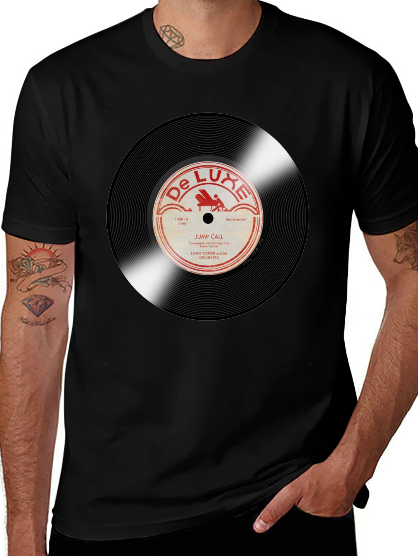 Variant 28 of DeLuxe Vinyl Record Graphic Print T-Shirt