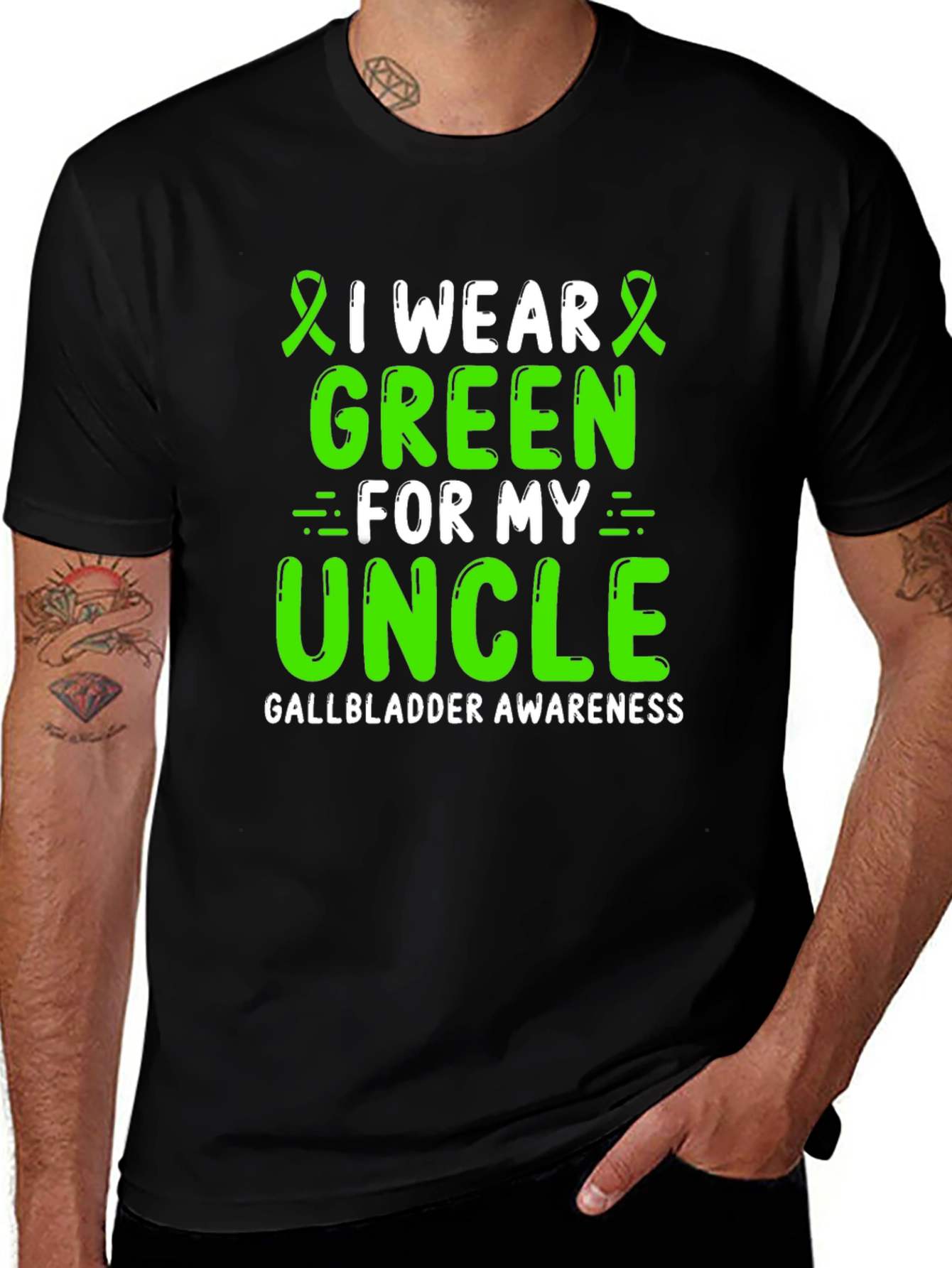 Variant 24 of Green Gallbladder Awareness T-Shirt