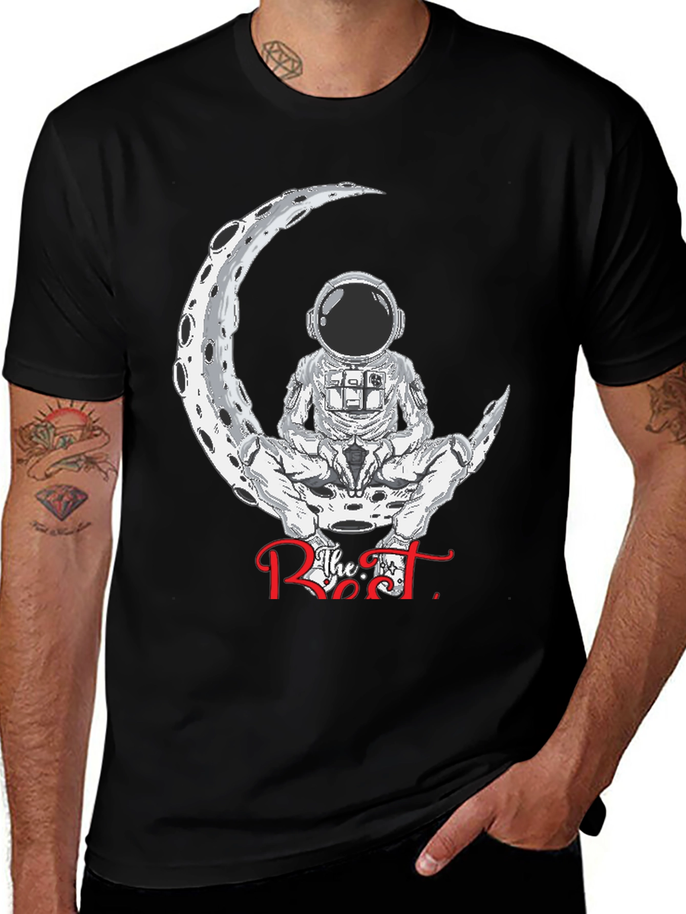 Variant 30 of Astronaut Moon Rest T-Shirt - Stylish Space Design