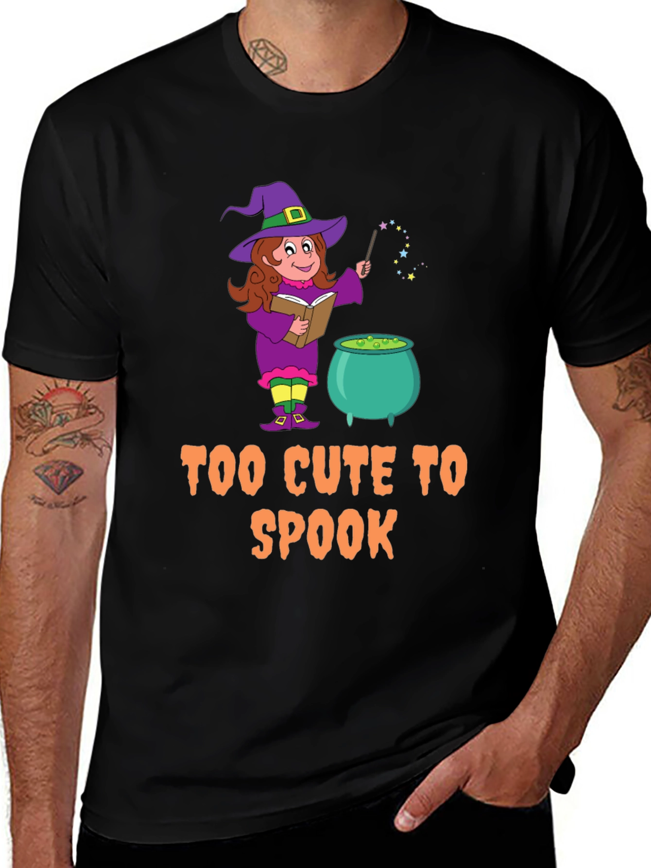 Cute Witch Halloween T-Shirt: Too Cute to Spook