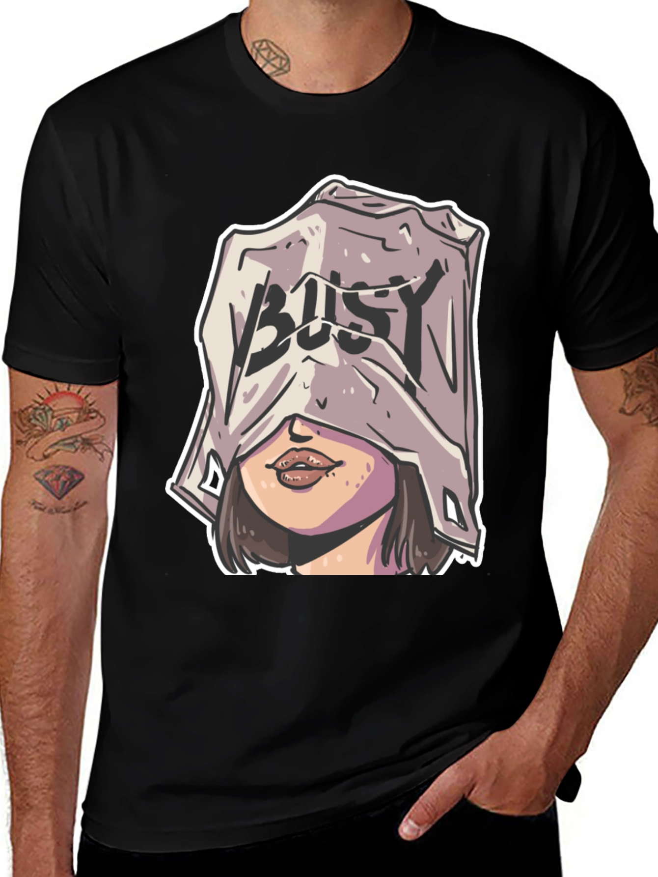 Variant 26 of Busy Graphic T-Shirt - Modern Streetwear