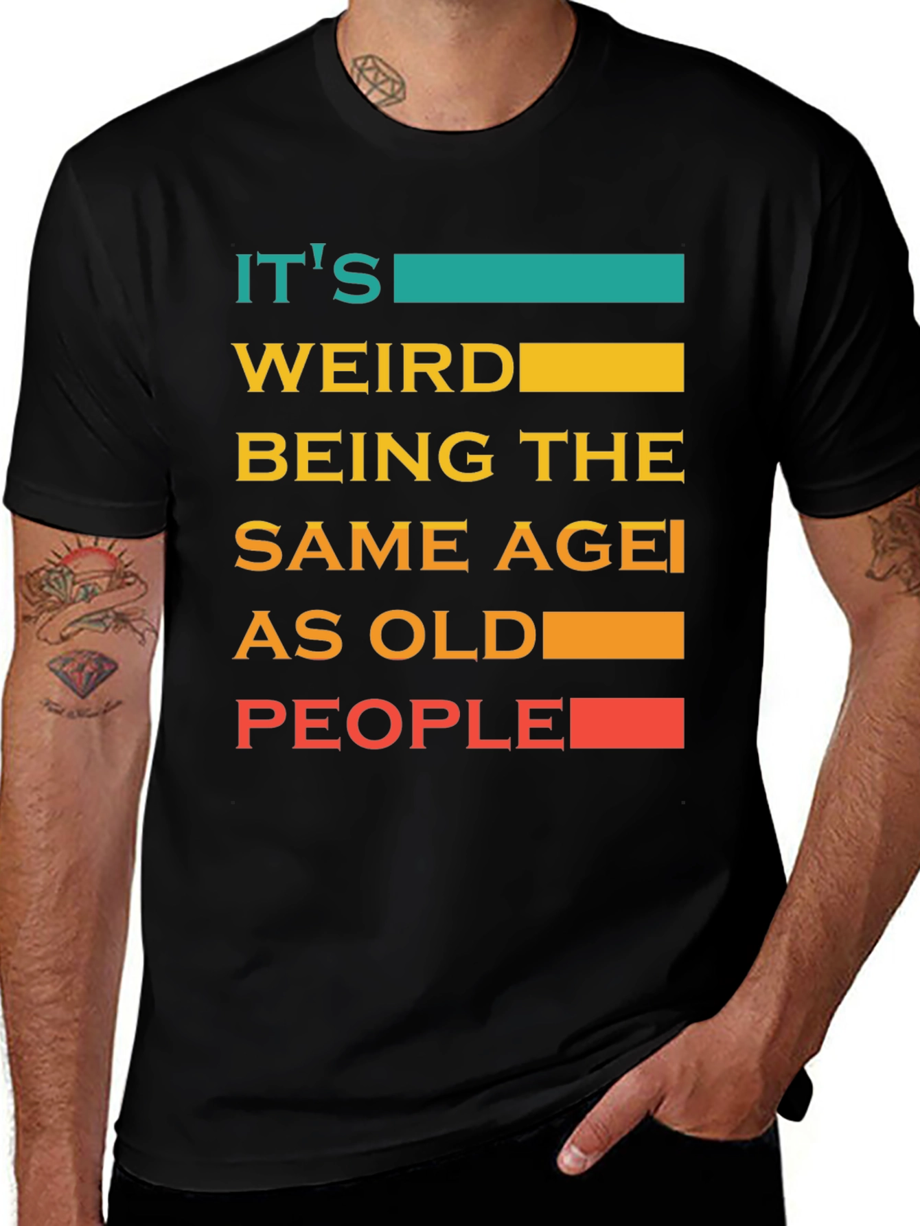 Black Funny Age Quote T-Shirt main image