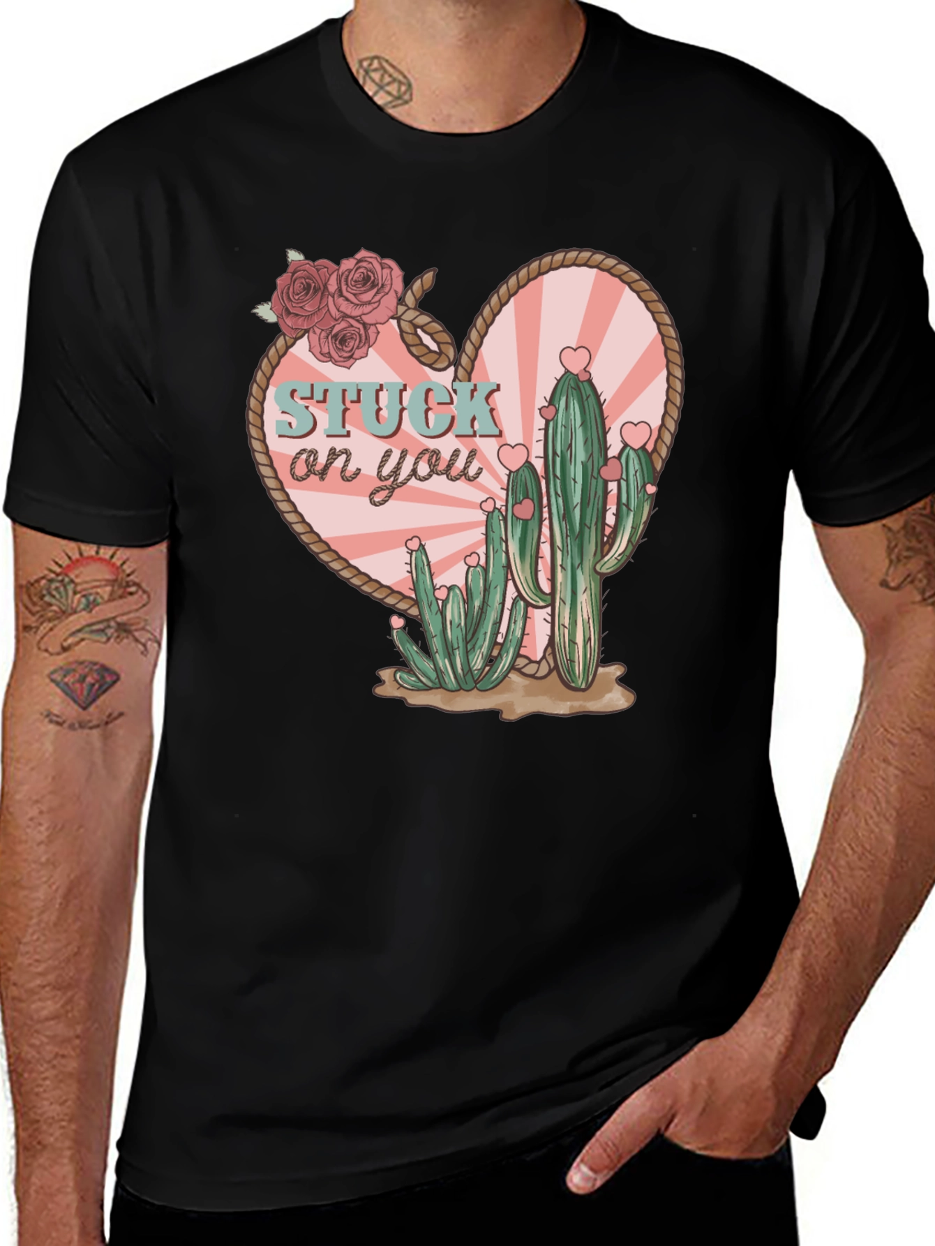 Variant 29 of Stuck on You Cactus Valentine's Day T-Shirt