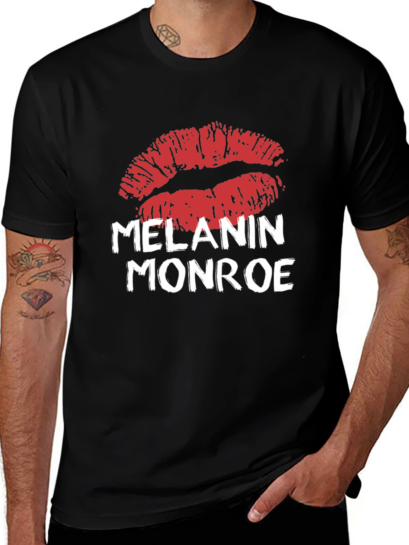 Variant 5 of Melanin Monroe Lips Graphic Tee