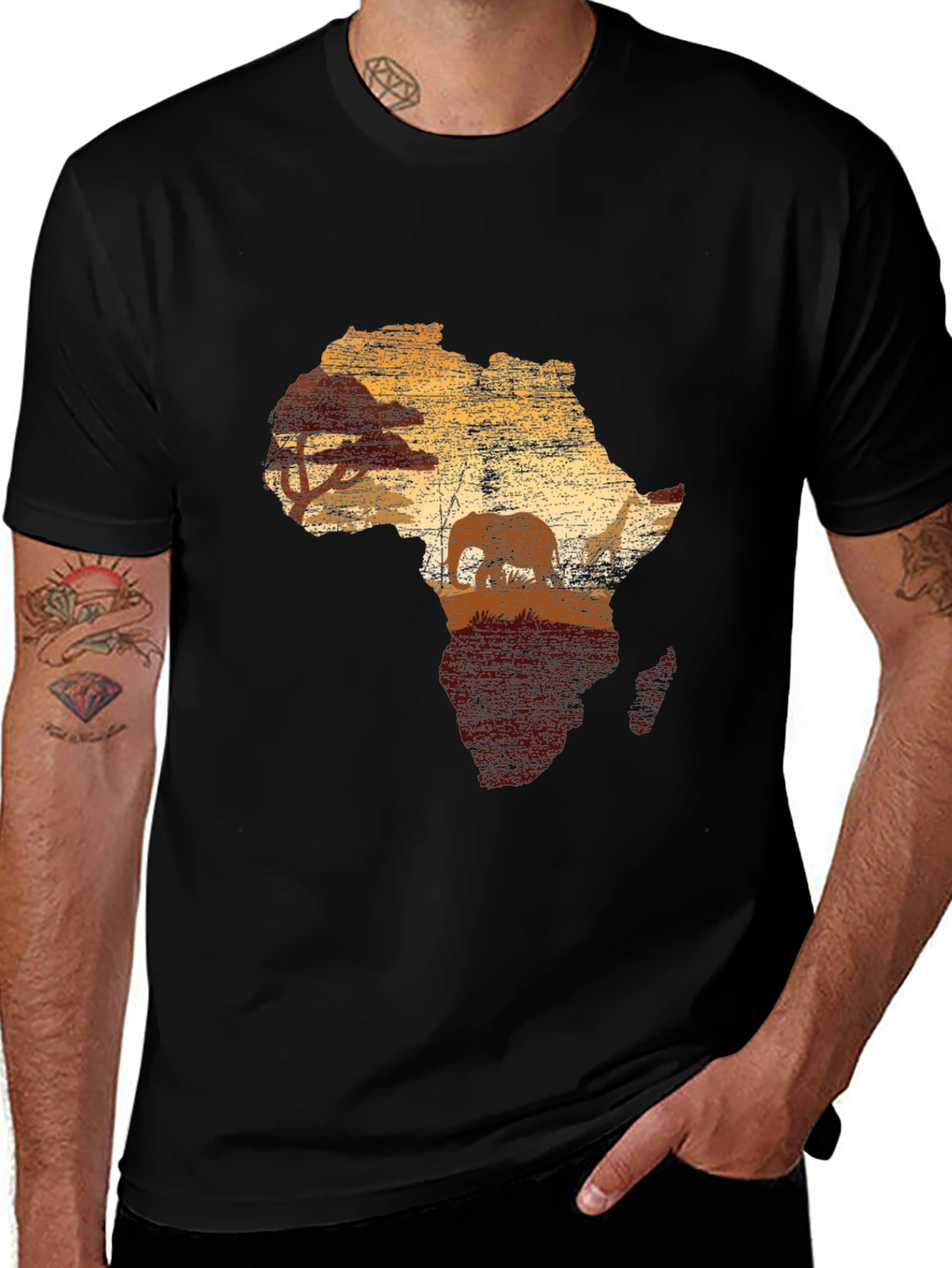 Variant 9 of Africa Silhouette Graphic T-Shirt
