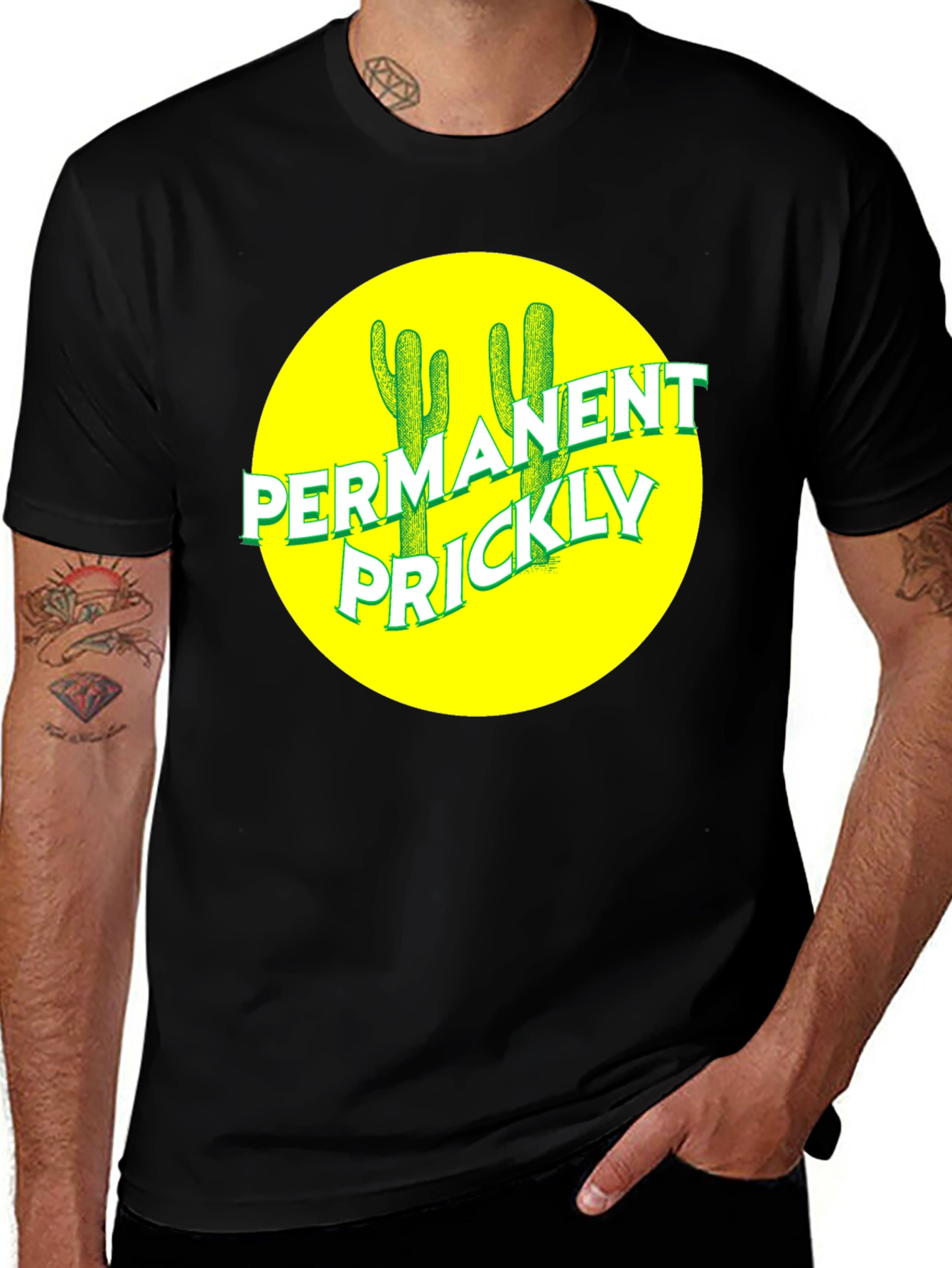 Variant 19 of Permanent Prickly Cactus Graphic T-Shirt