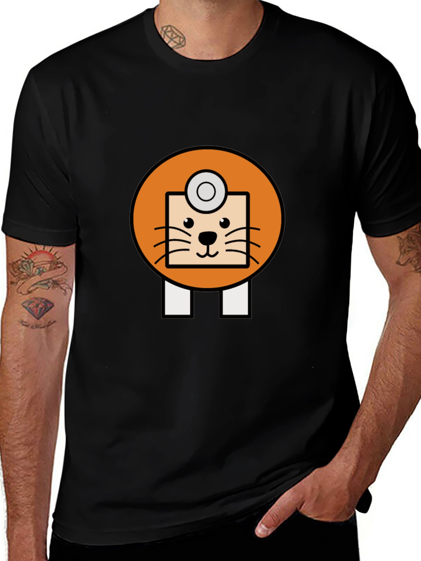 Variant 27 of Novelty Cartoon Doctor Cat T-Shirt