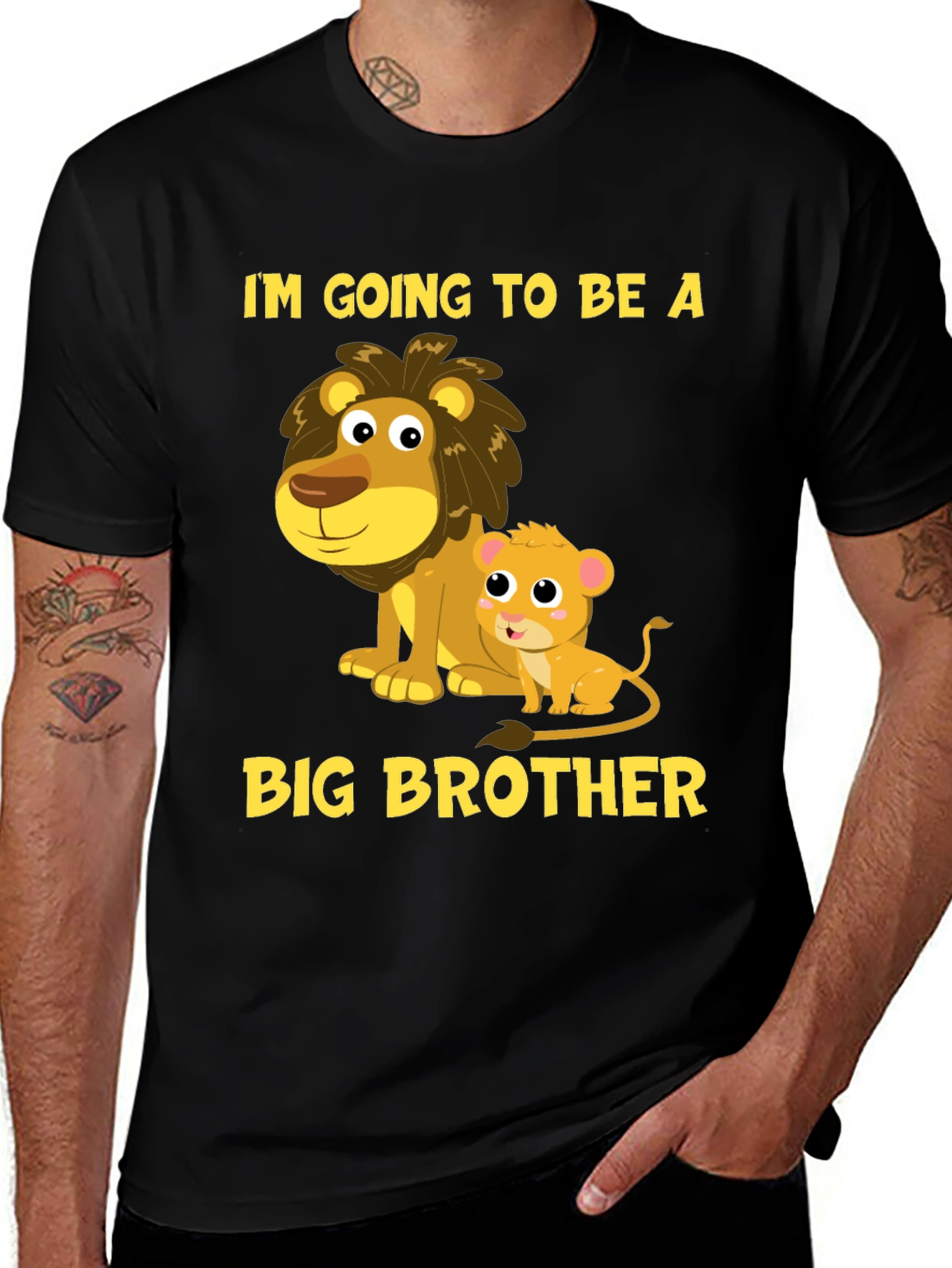 Big Brother Lion T-Shirt - New Baby Announcement