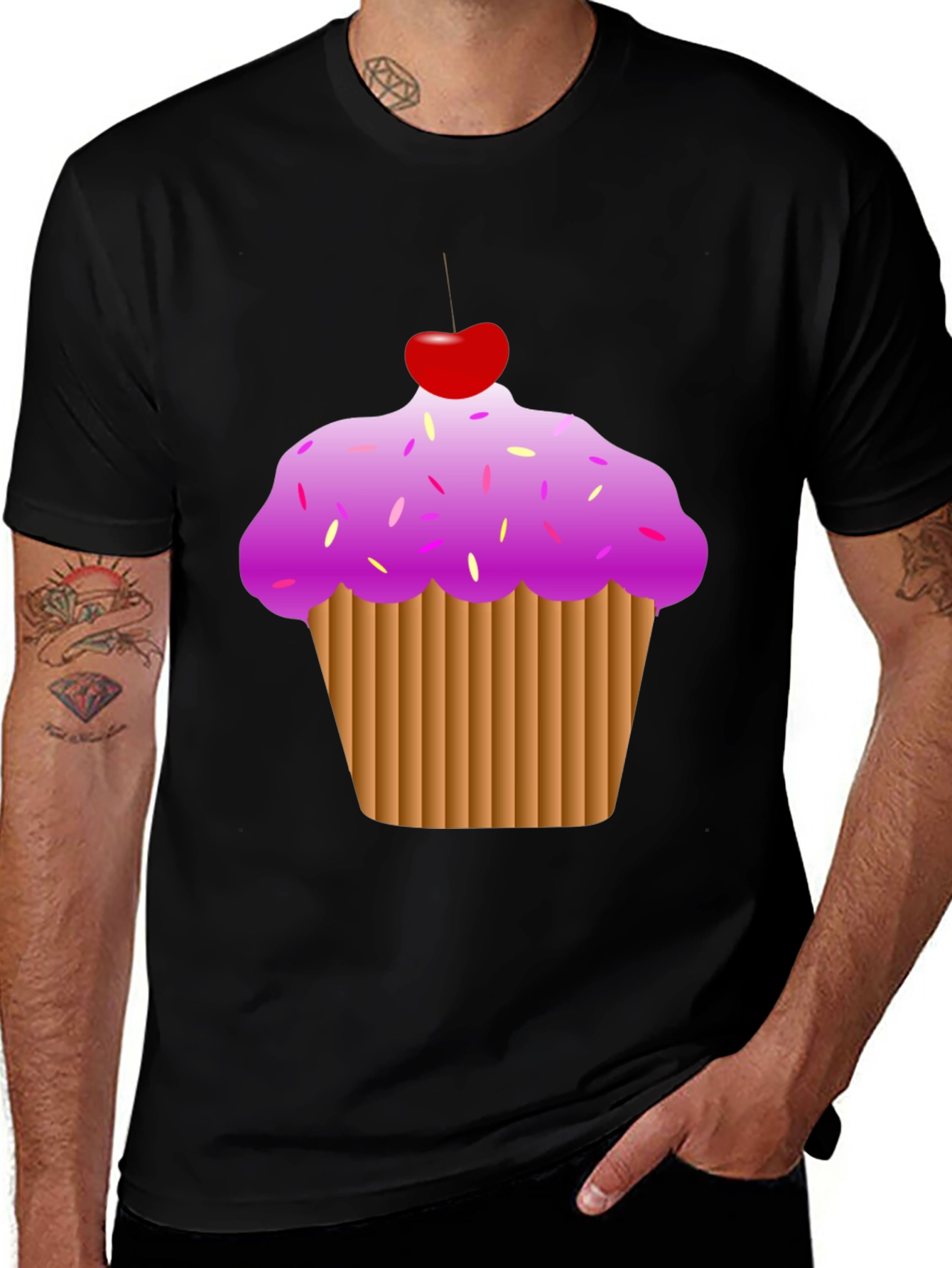 Variant 9 of Cupcake T-Shirt - Sweet Treat Design!