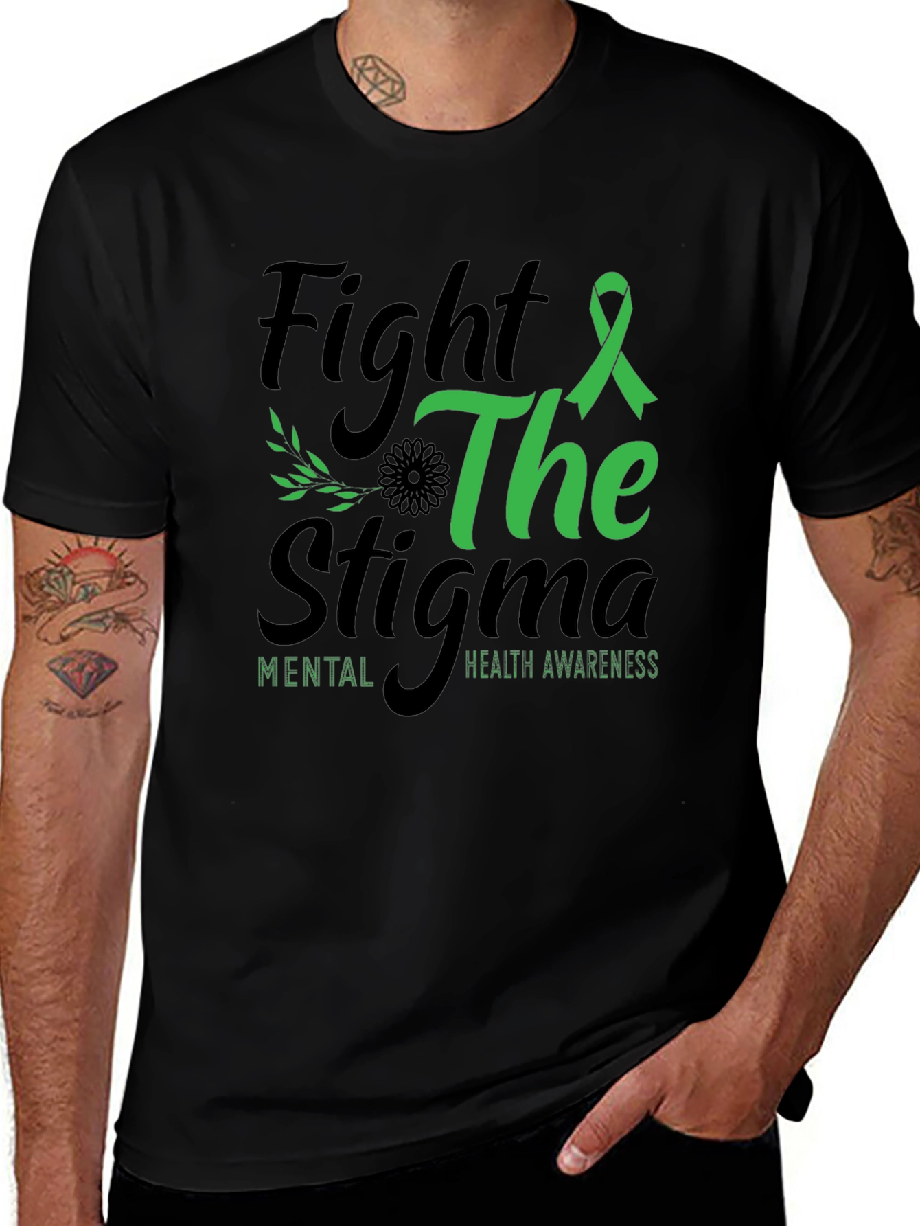 Variant 25 of Fight the Stigma Mental Health Awareness T-Shirt