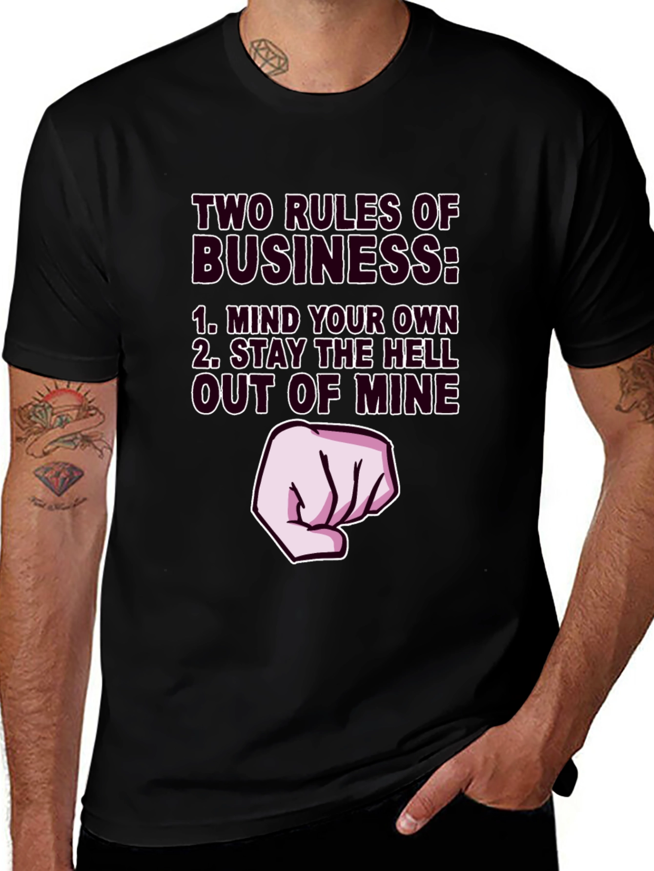 Variant 12 of Two Rules of Business Graphic Tee
