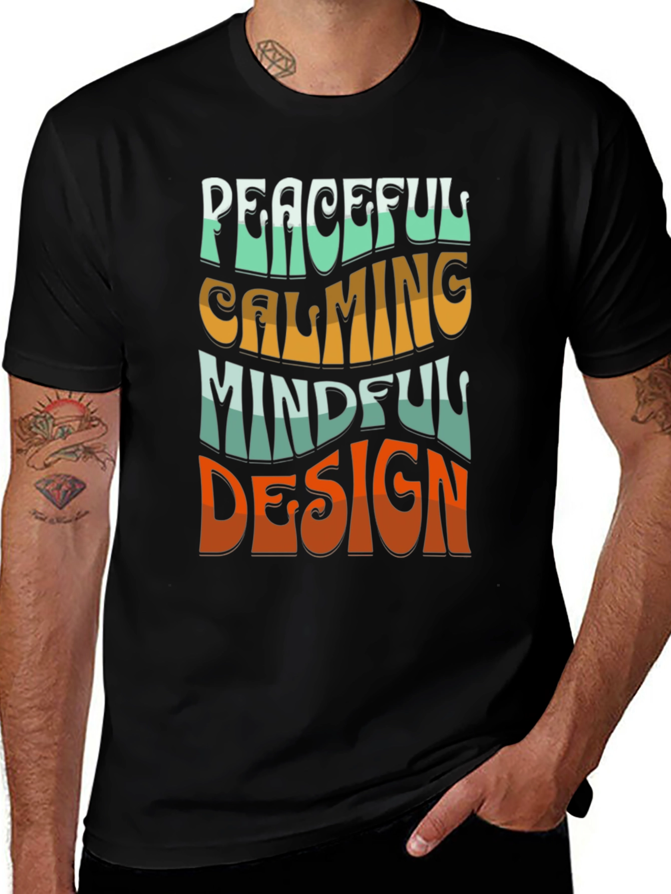 Variant 17 of Peaceful Mindful Design Graphic Tee