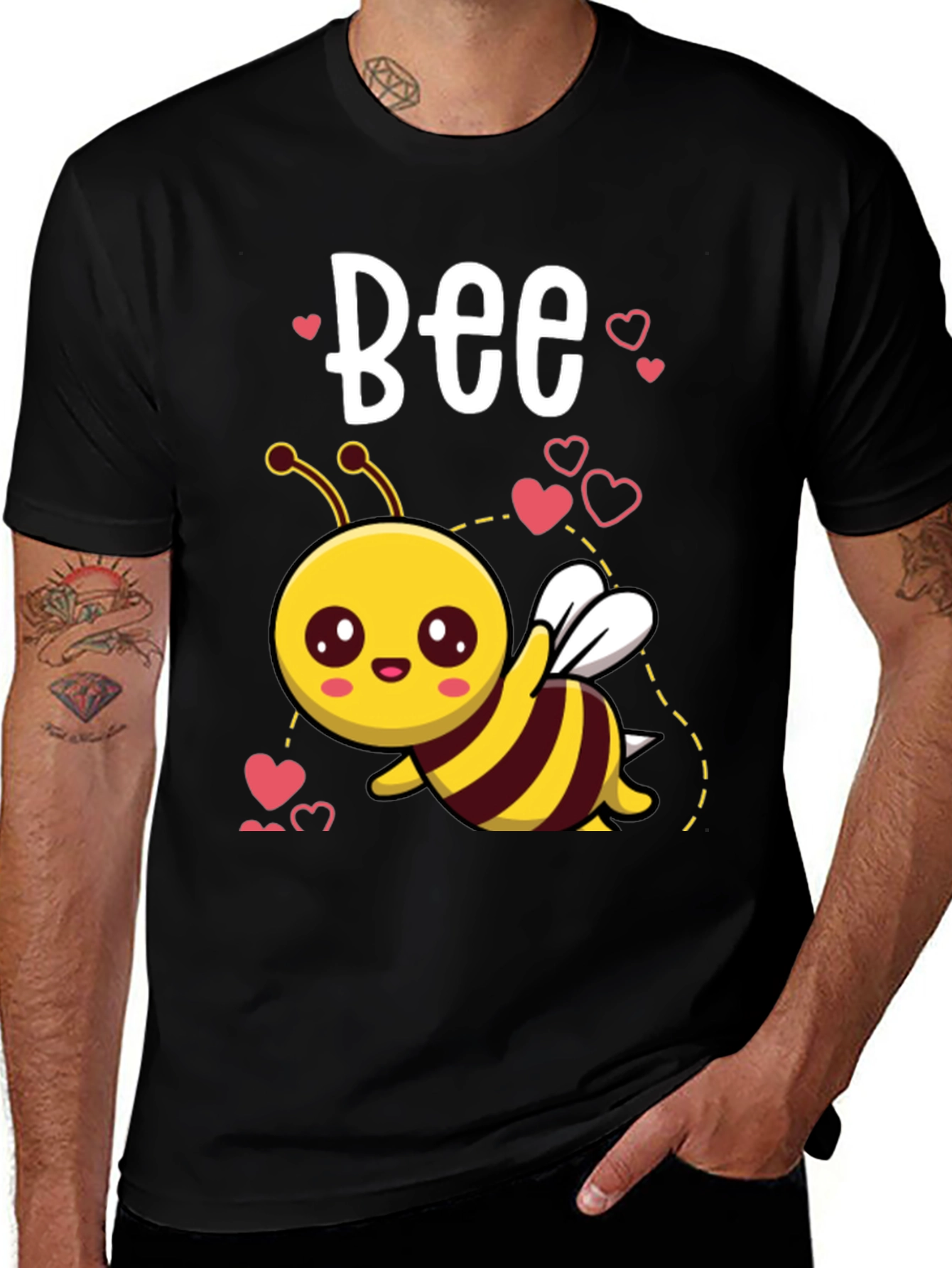Cute Valentine's Day Bee Graphic T-Shirt
