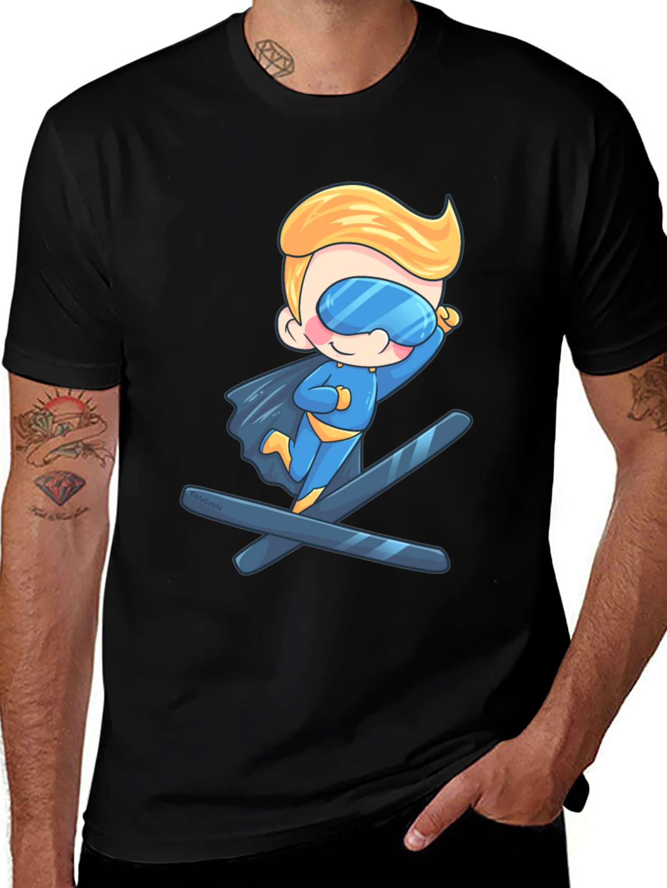 Variant 18 of Superhero Cartoon Graphic T-Shirt - Fun & Stylish Design