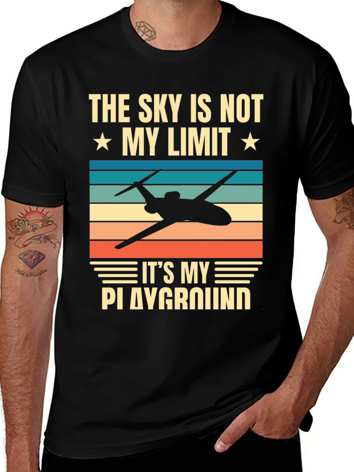 Variant 22 of Sky's Not My Limit Airplane T-Shirt