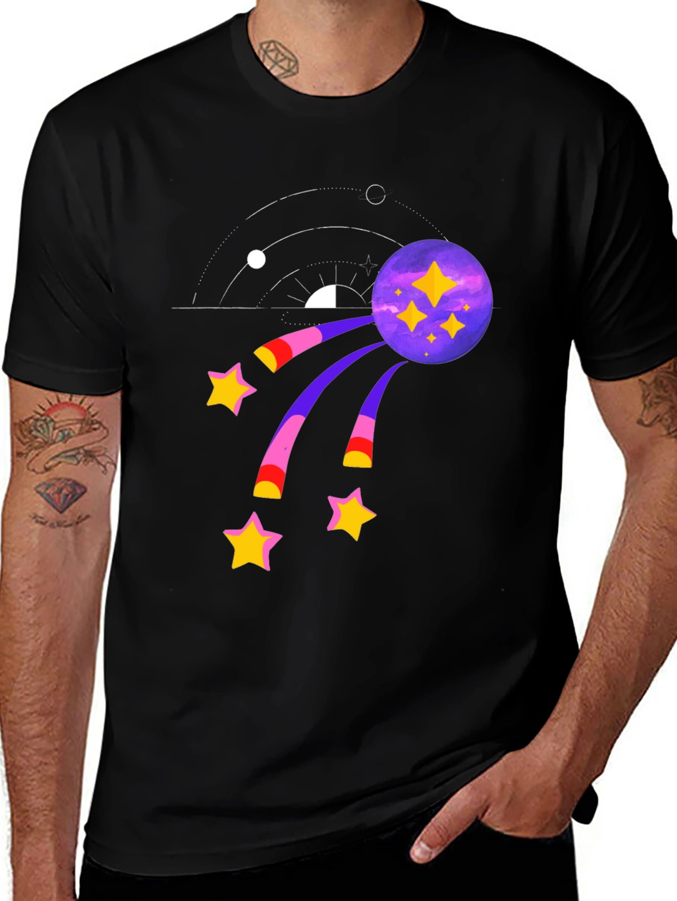 Variant 17 of Cosmic Starry T-Shirt
