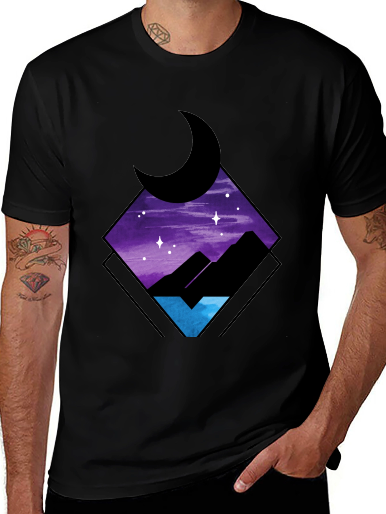 Variant 20 of Nightscape Graphic Tee - Stylish Comfort