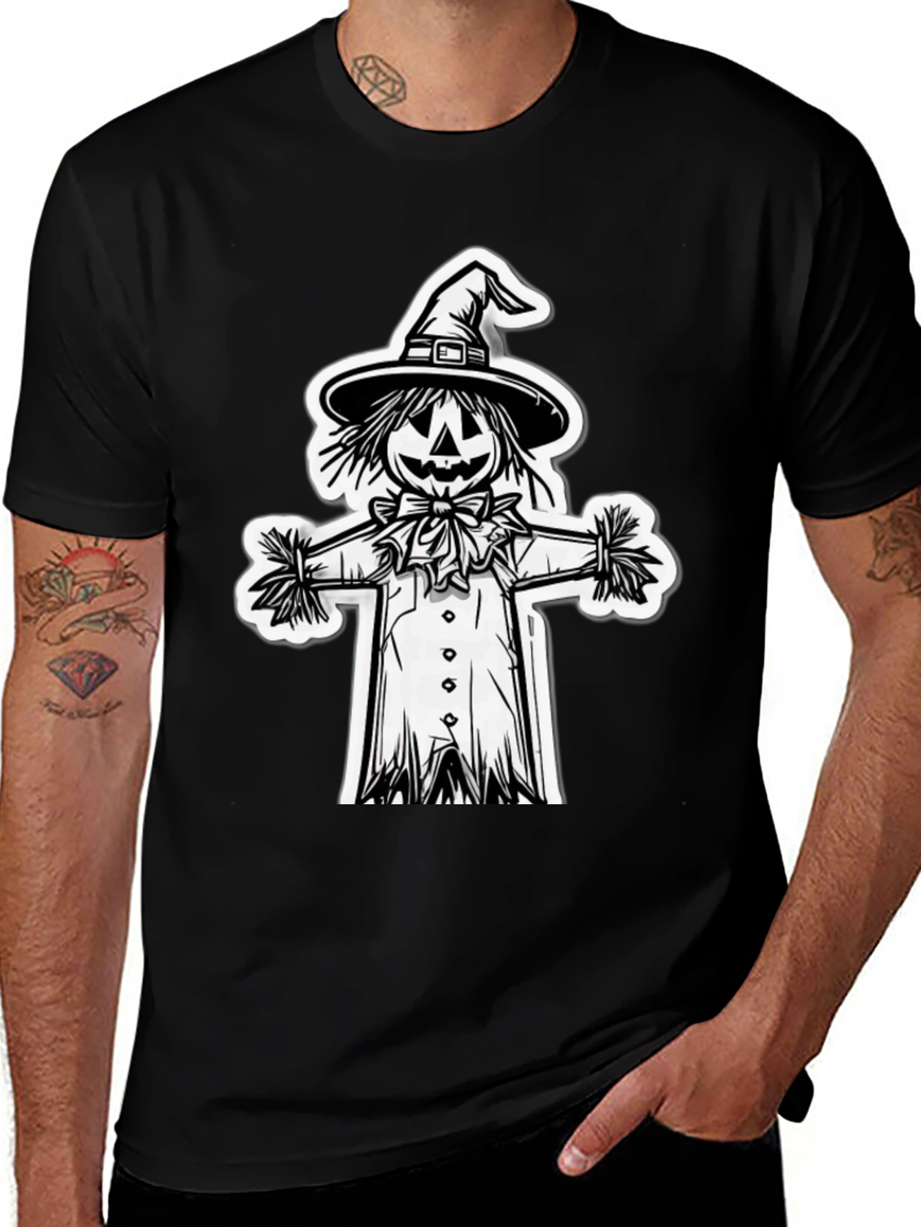 Variant 20 of Scarecrow Graphic Tee - Halloween Ready!