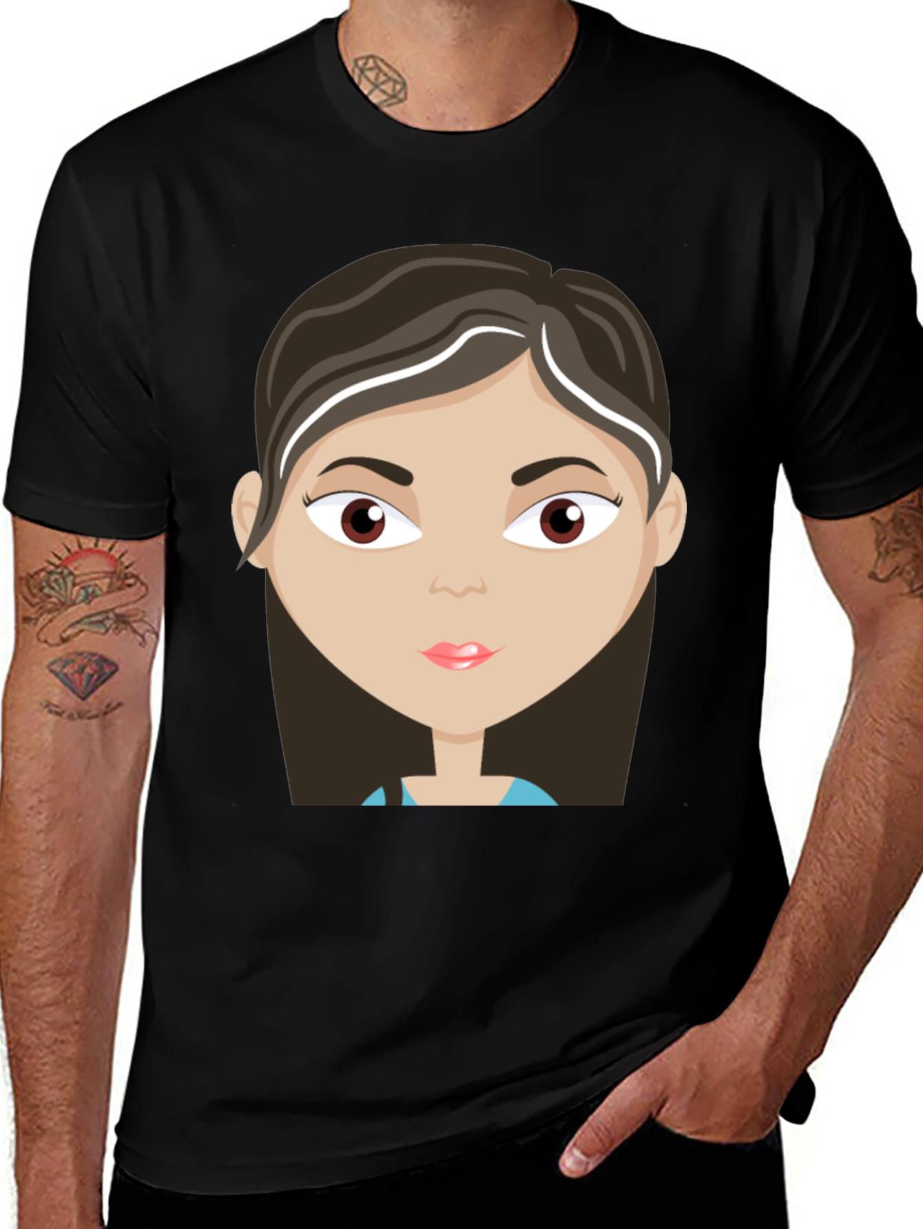 Variant 19 of Cartoon Girl Graphic T-Shirt