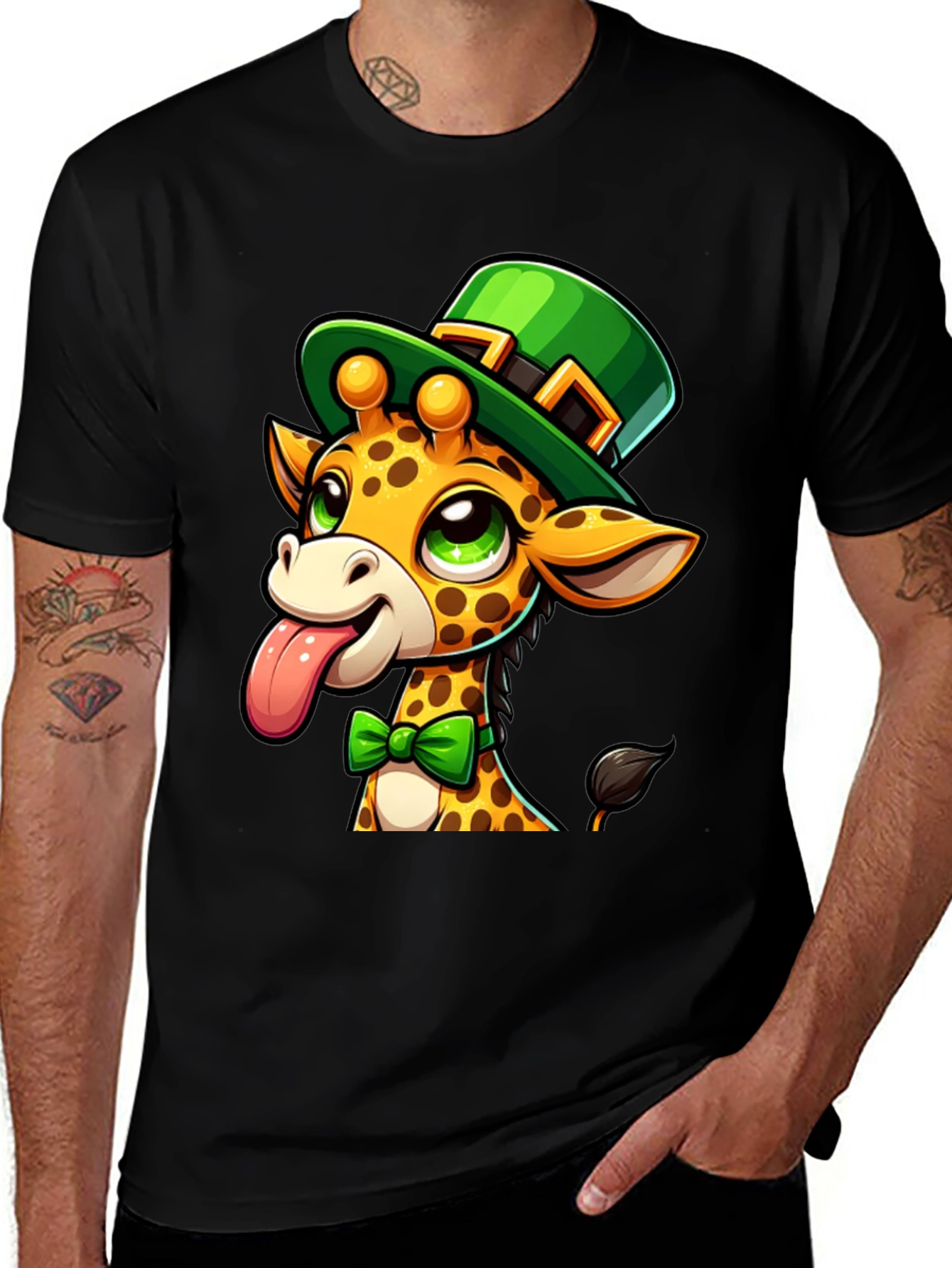 St. Patrick's Day Giraffe T-Shirt
