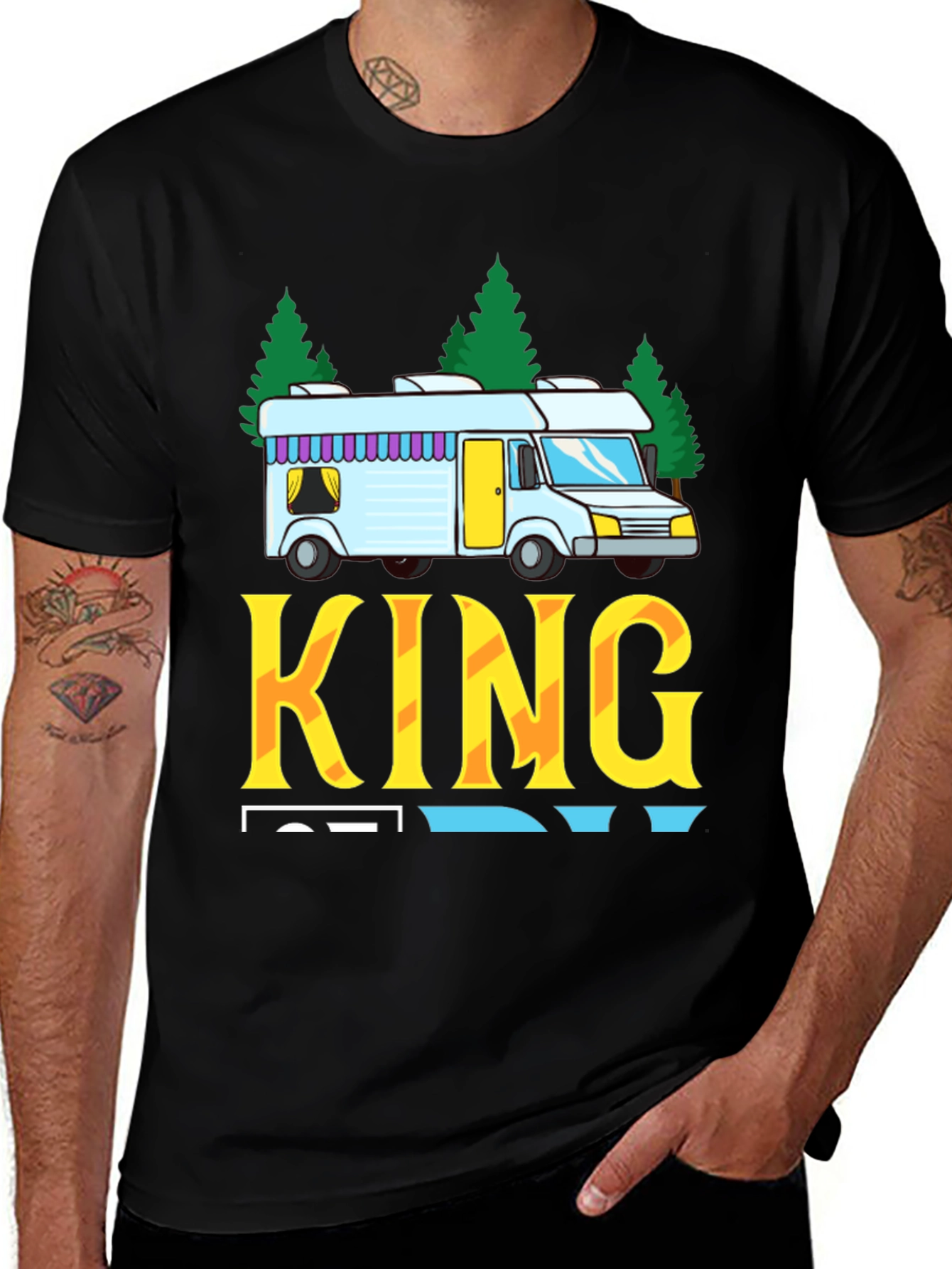 RV King T-Shirt - Camping Road Trip Tee