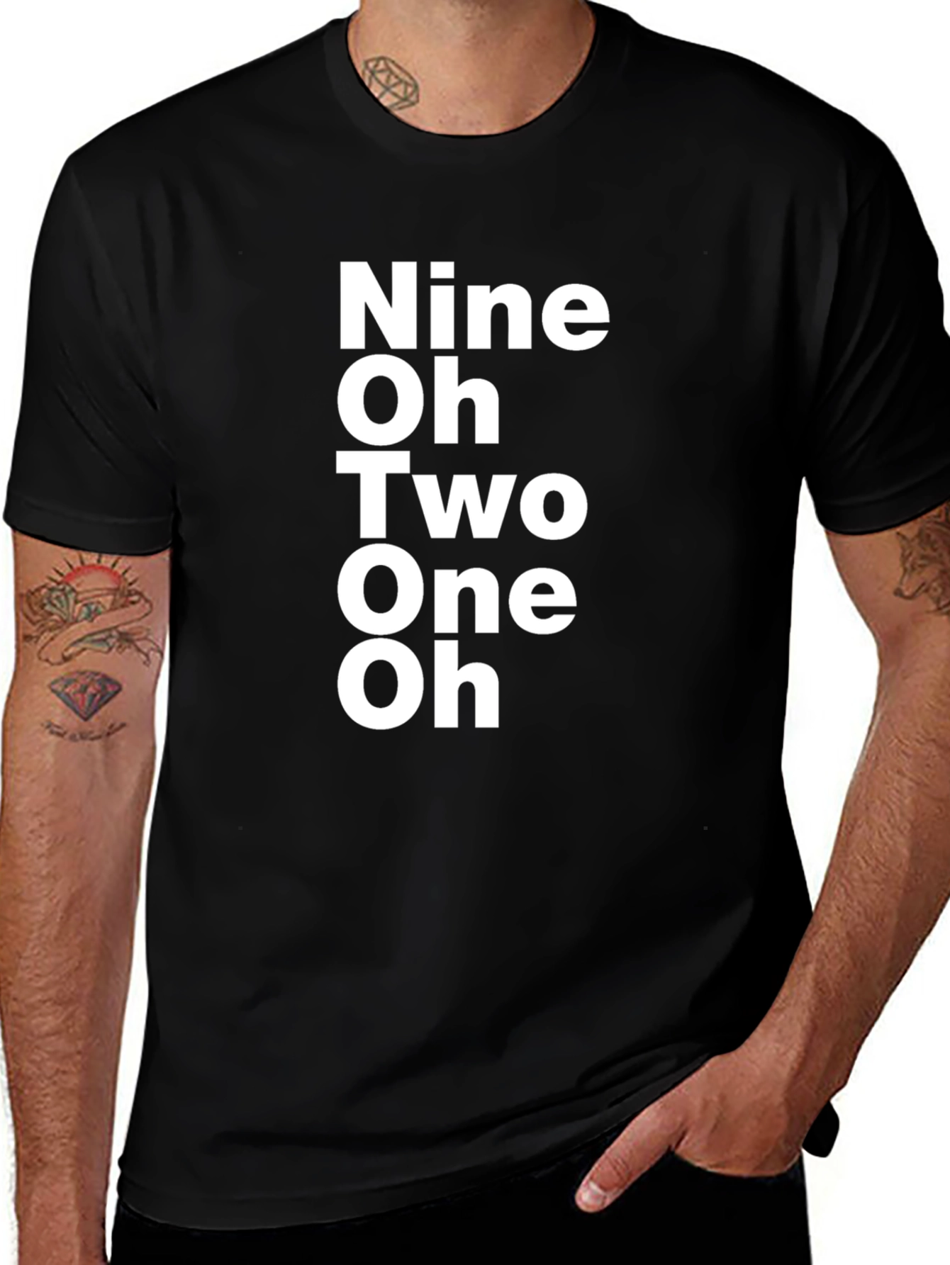 Nine Oh Two One Oh T-Shirt - Black