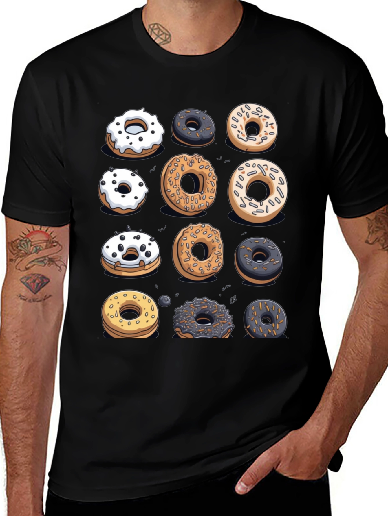 Variant 5 of Donut Graphic T-Shirt - Sweet Treat Fashion
