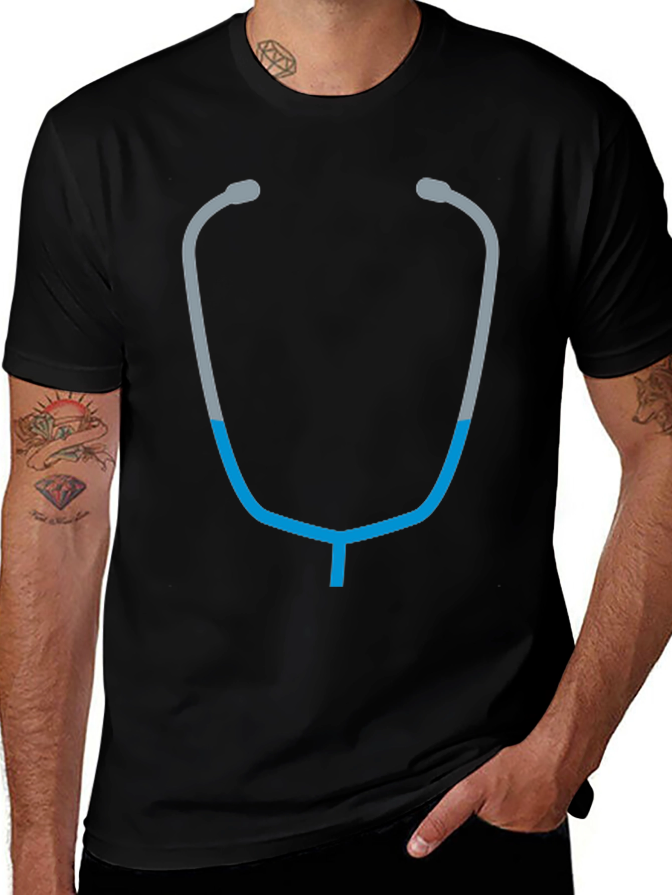 Variant 22 of Stethoscope Graphic Tee - Medical Profession T-Shirt