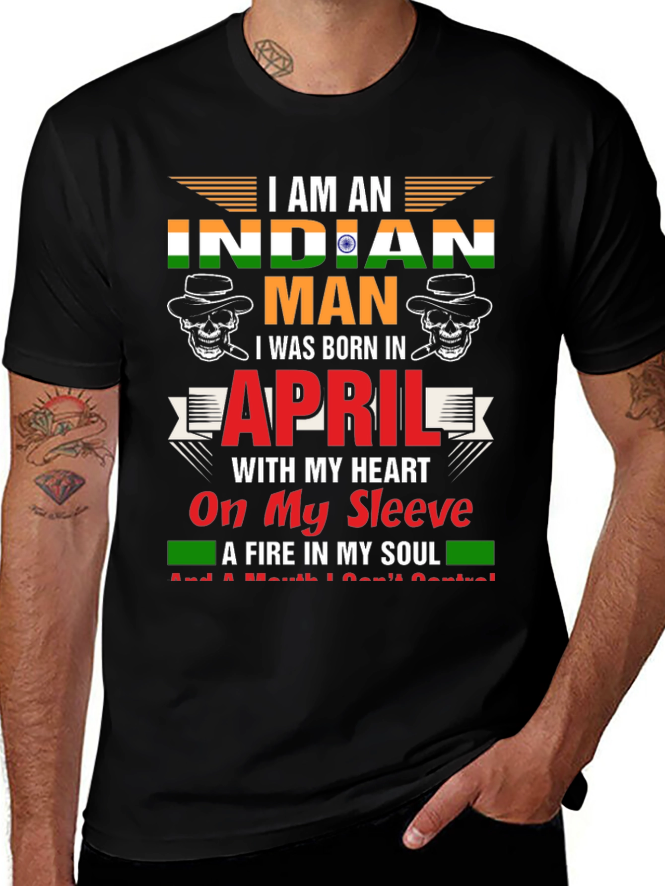 Indian Man April Birthday T-Shirt