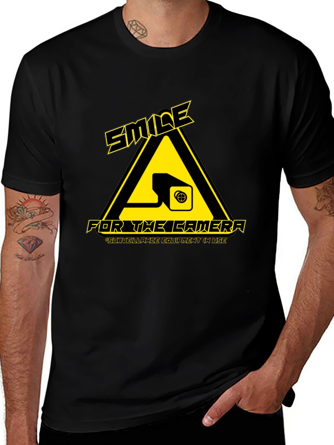 Variant 23 of Smile for the Camera - Surveillance Equipment T-Shirt
