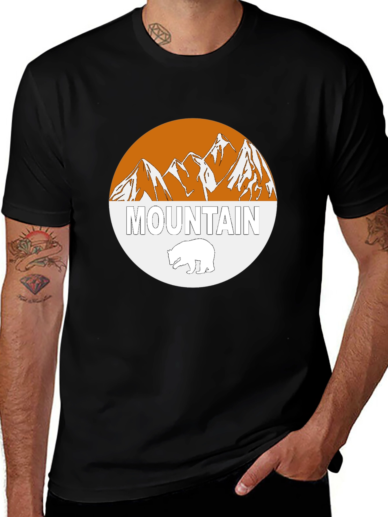 Variant 5 of Mountain Bear Graphic Tee - Stylish Outdoor Apparel
