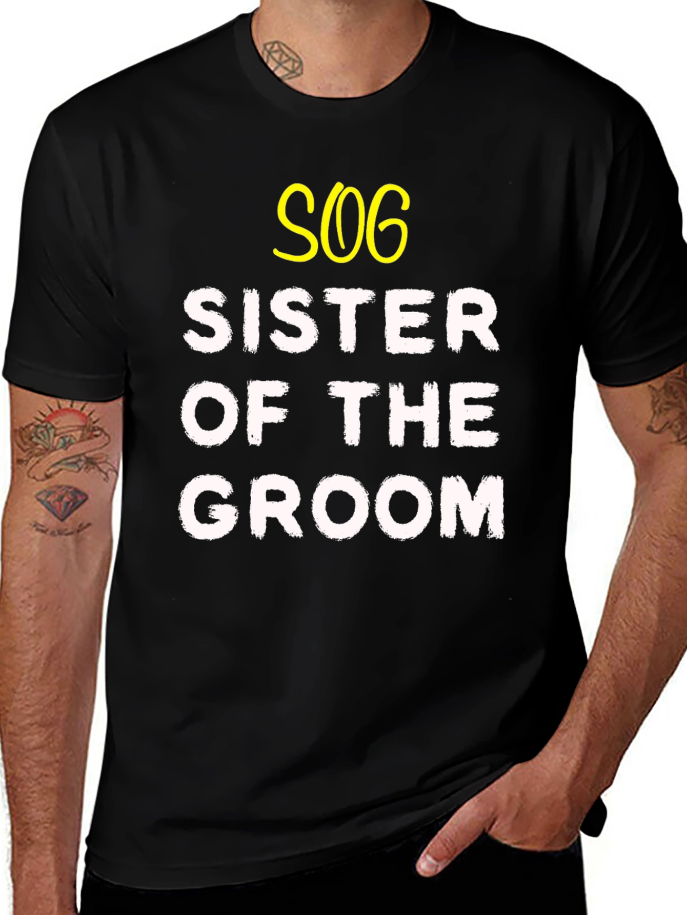 Sister of the Groom T-Shirt - SOG Wedding Party Tee