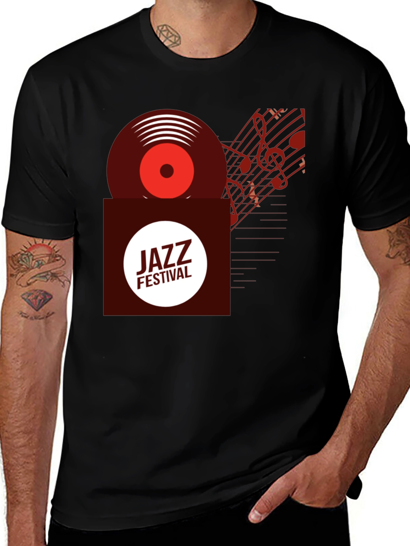 Variant 5 of Jazz Festival Graphic Print T-Shirt