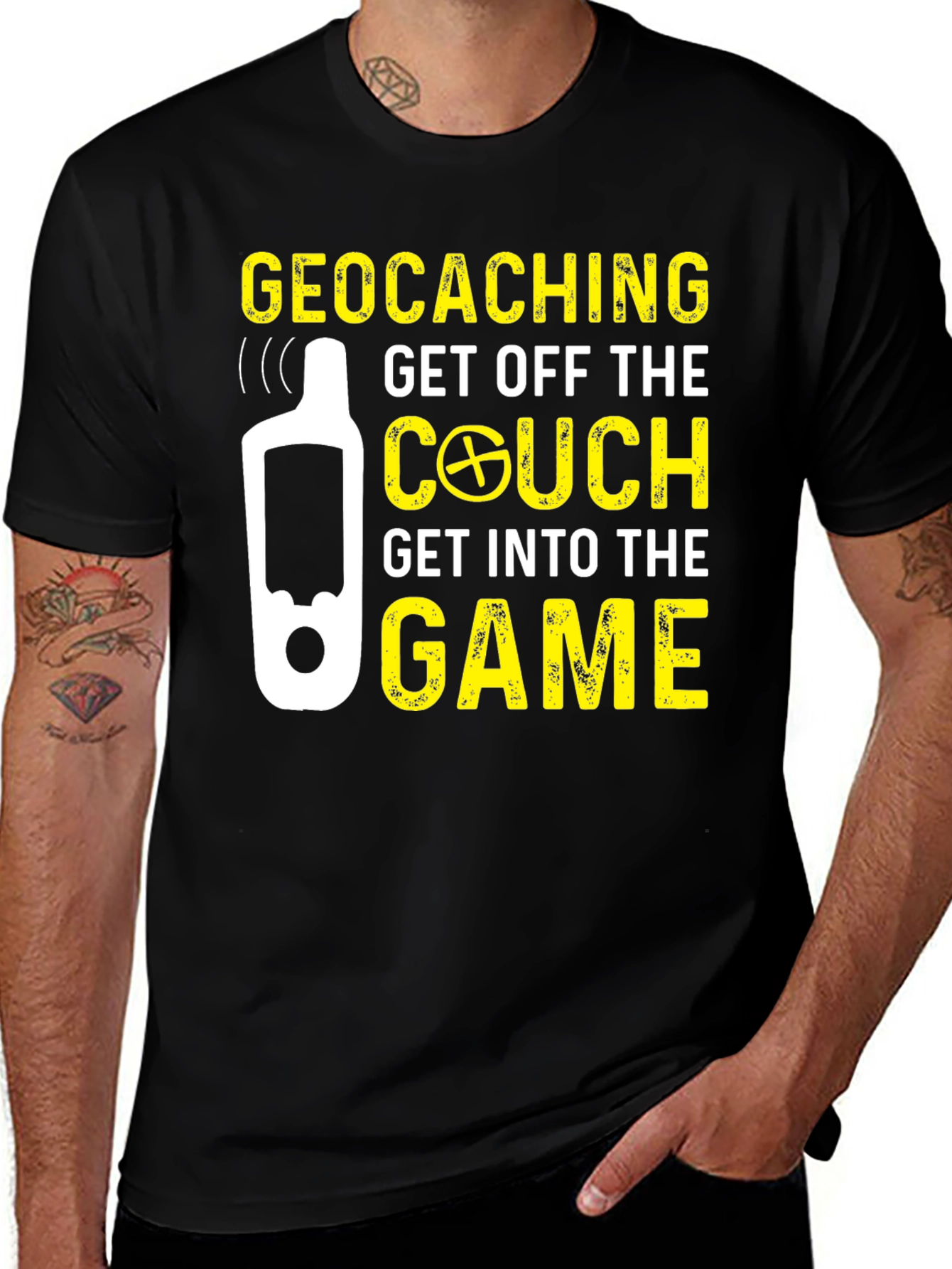 Variant 12 of Geocaching Get Off The Couch T-Shirt