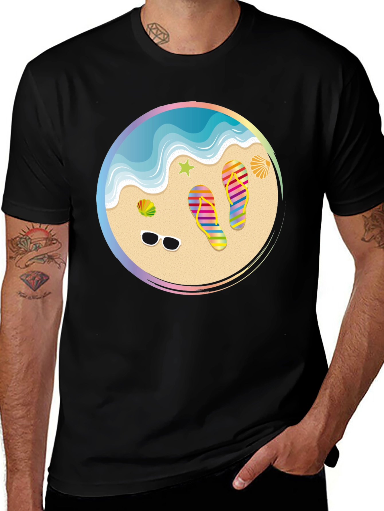 Variant 18 of Beach Vibes Graphic Tee - Summer Ready!