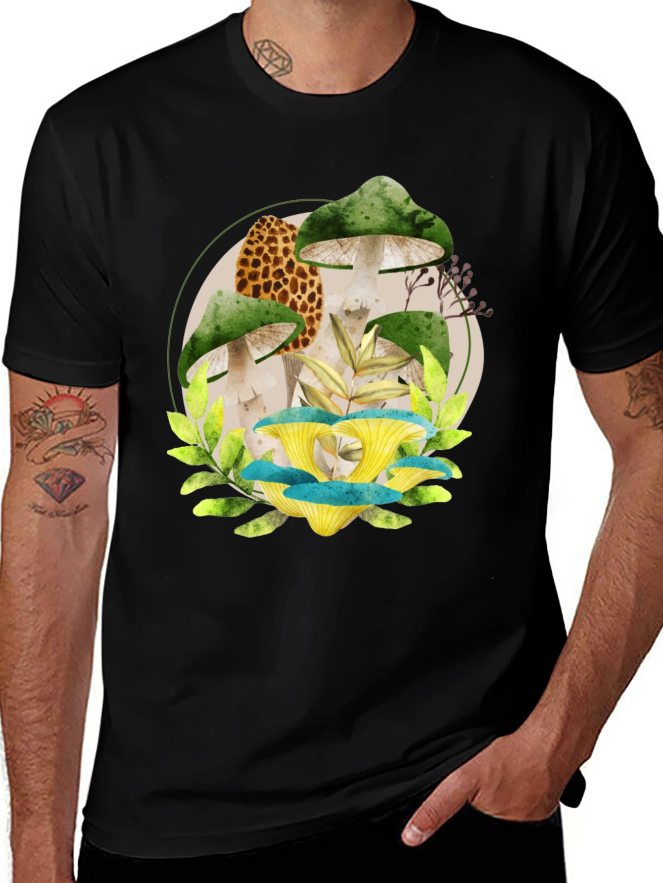 Variant 2 of Mushroom Graphic Tee - Unique Nature Design