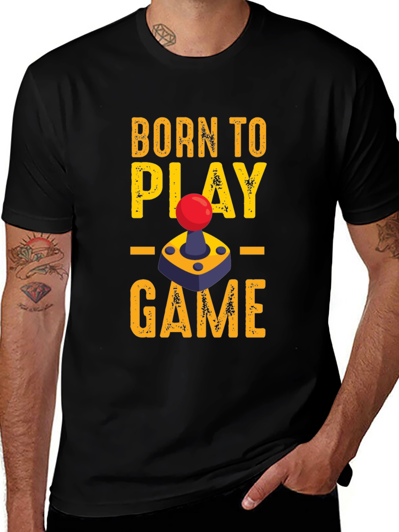 Variant 10 of Born To Play Game Graphic Tee - Gamer T-Shirt