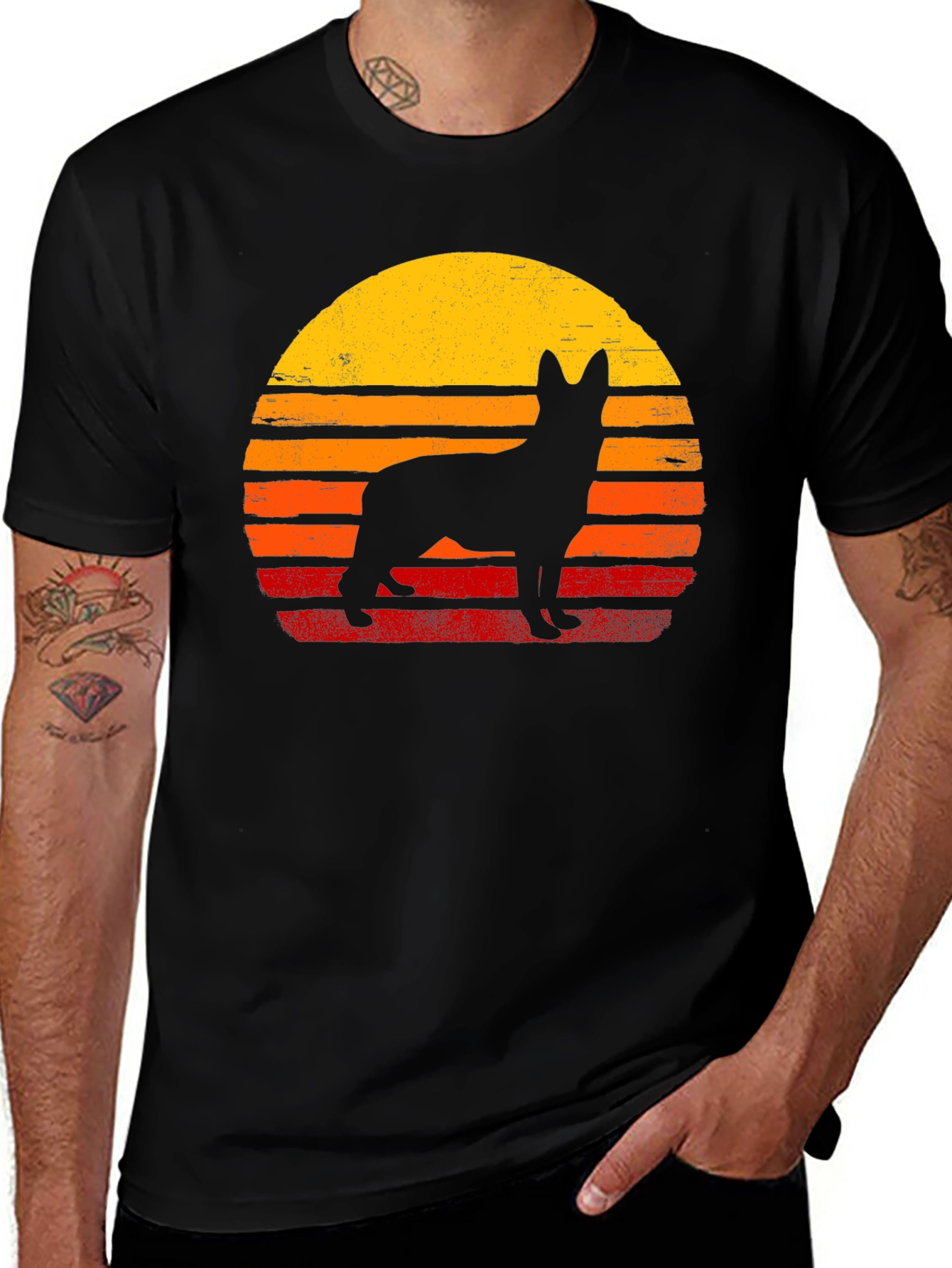 Variant 26 of Retro Dog Silhouette T-Shirt