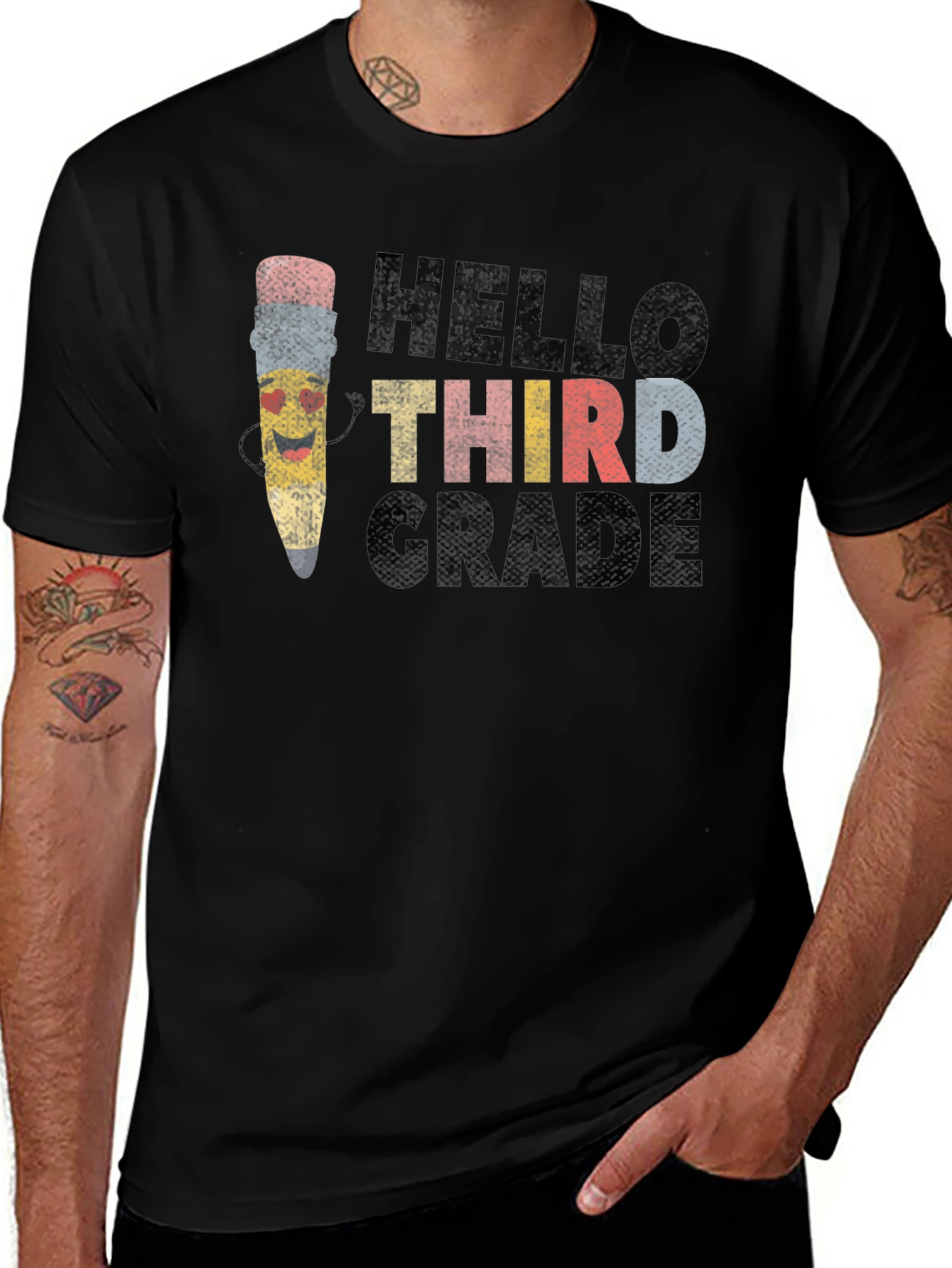 Hello Third Grade T-Shirt - Back to School Tee