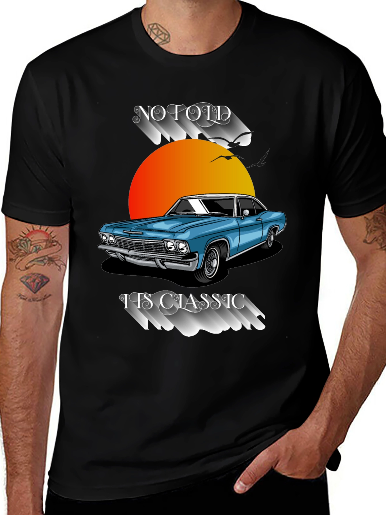 Variant 17 of Classic Car T-Shirt: No Old, It's Classic!