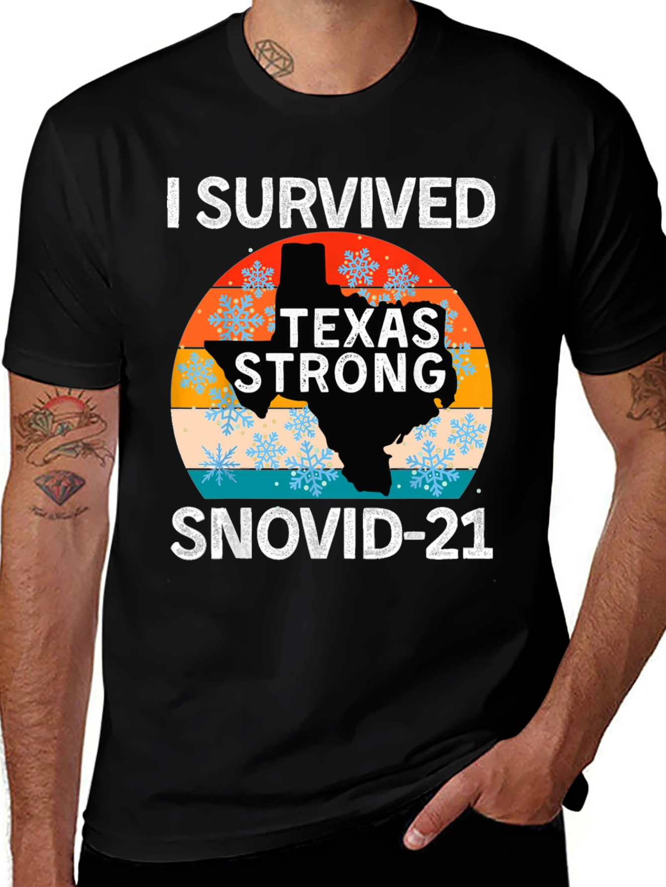 I Survived Texas Strong SNOVID-21 T-Shirt